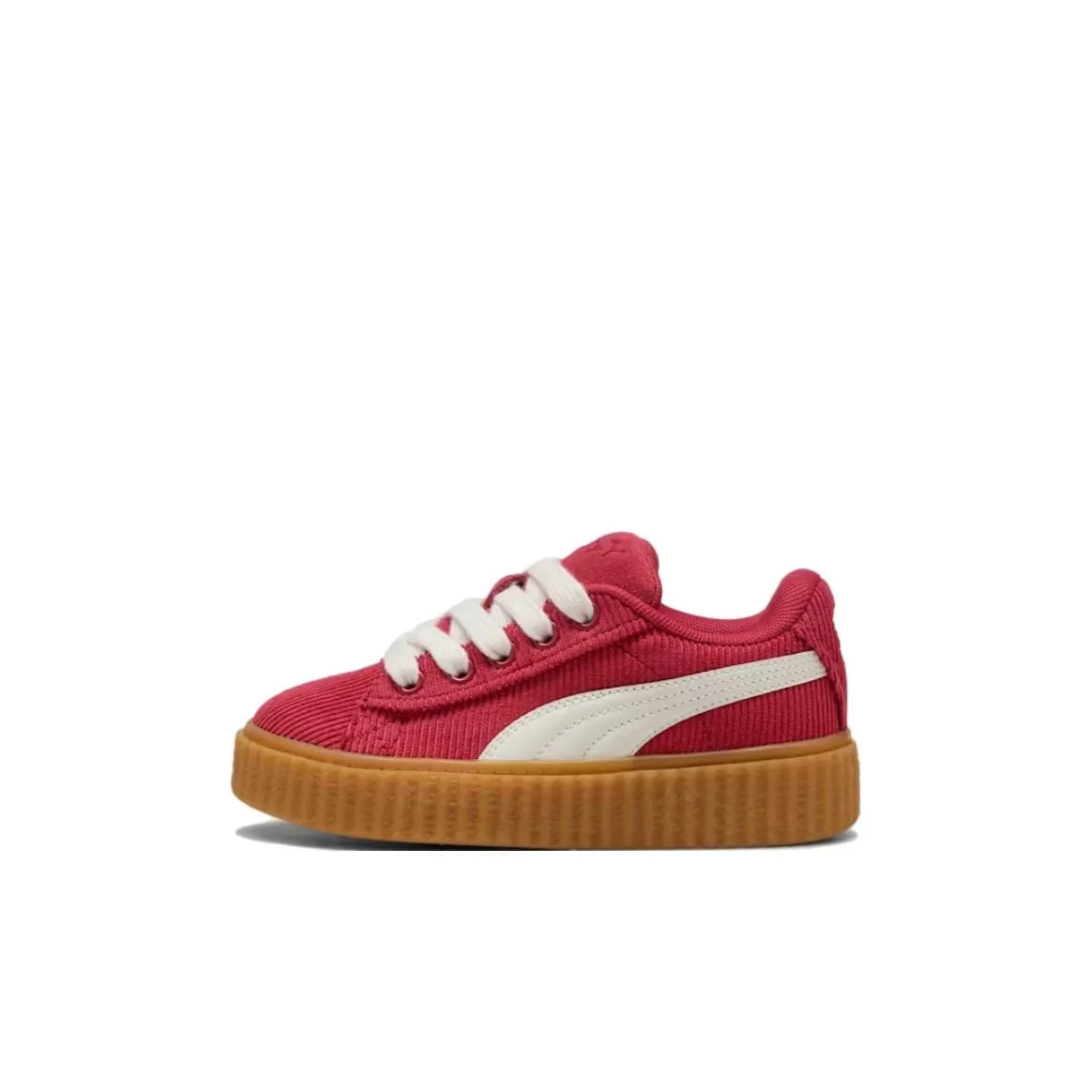 FENTY BEAUTY x PUMA Creeper Phatty Low Top Kids' Skateboarding Shoes Red White Brown Kids'