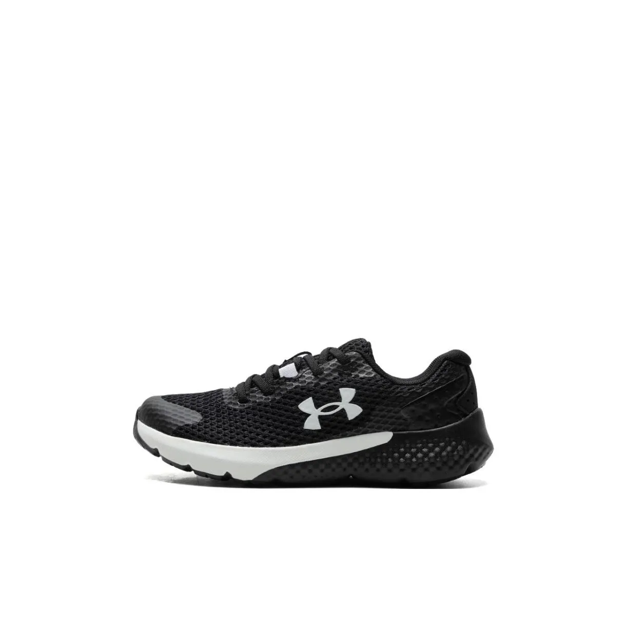 Under Armour UA BPS Rogue 3 AC Амортизация Износостойкий Низкий Топ Детские Беговые Кроссовки Черный Белый Панда Детский