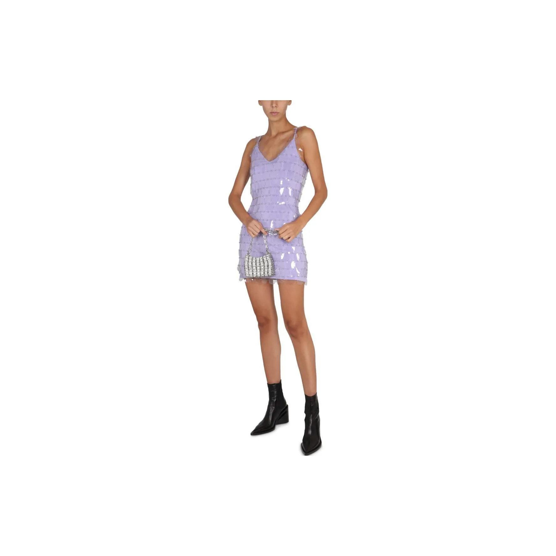 Paco Rabanne Sequin-Embellished Sleeveless Mini Dress