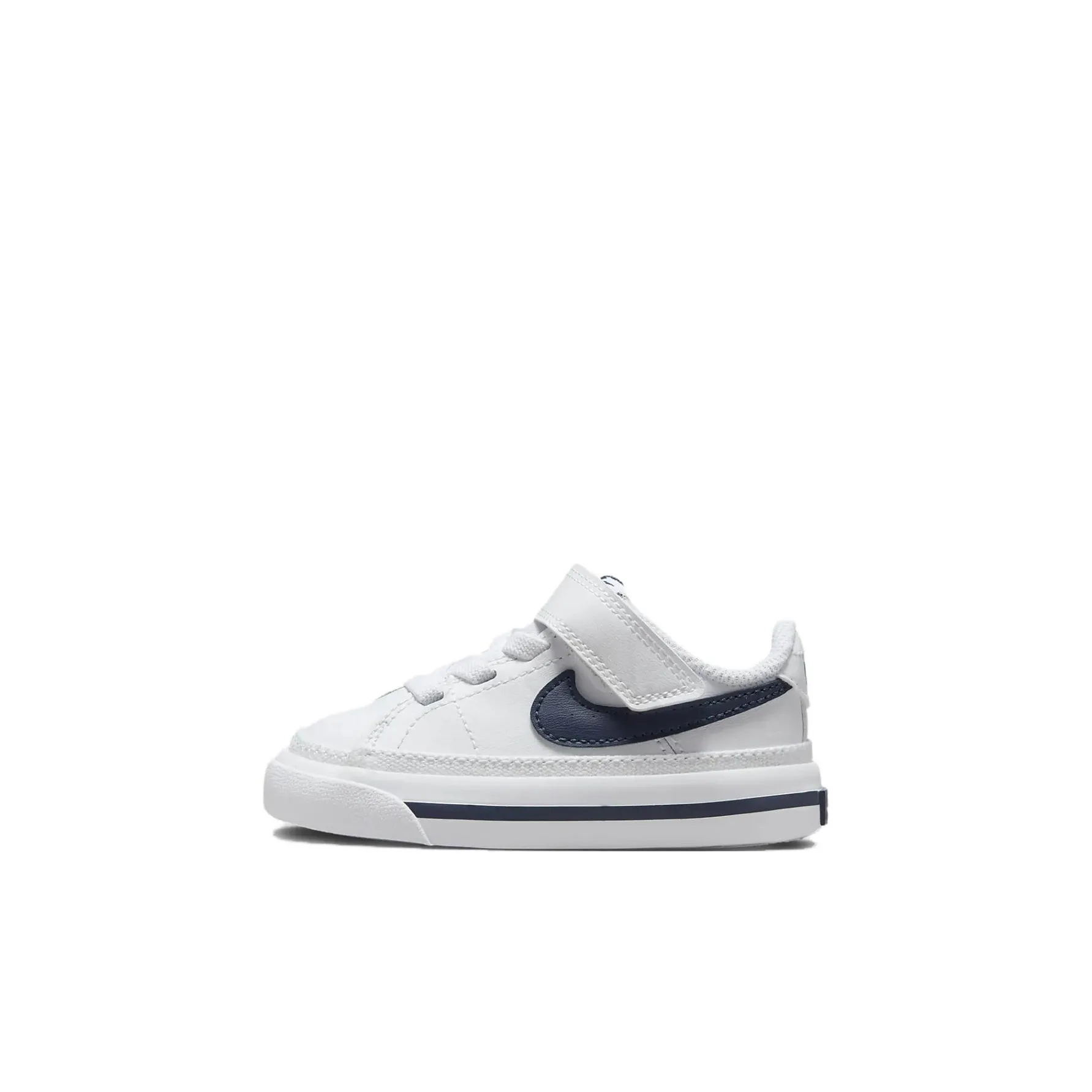 Nike Court Legacy Anti Slip Wear Resistant Low Top Toddler Shoes White Blue Infant And Toddler
