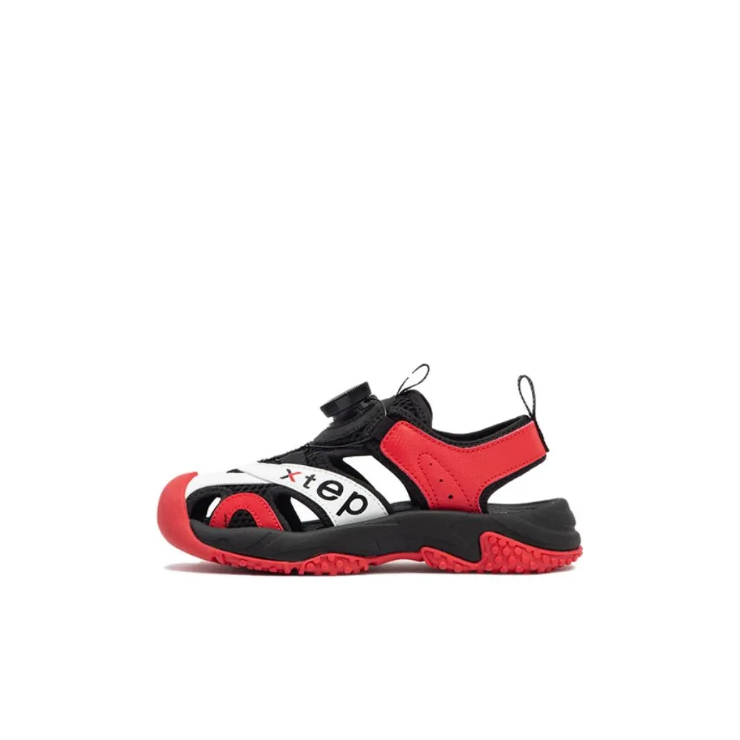 Детские сандалии XTEP устойчивые и дышащие черные красные и белые