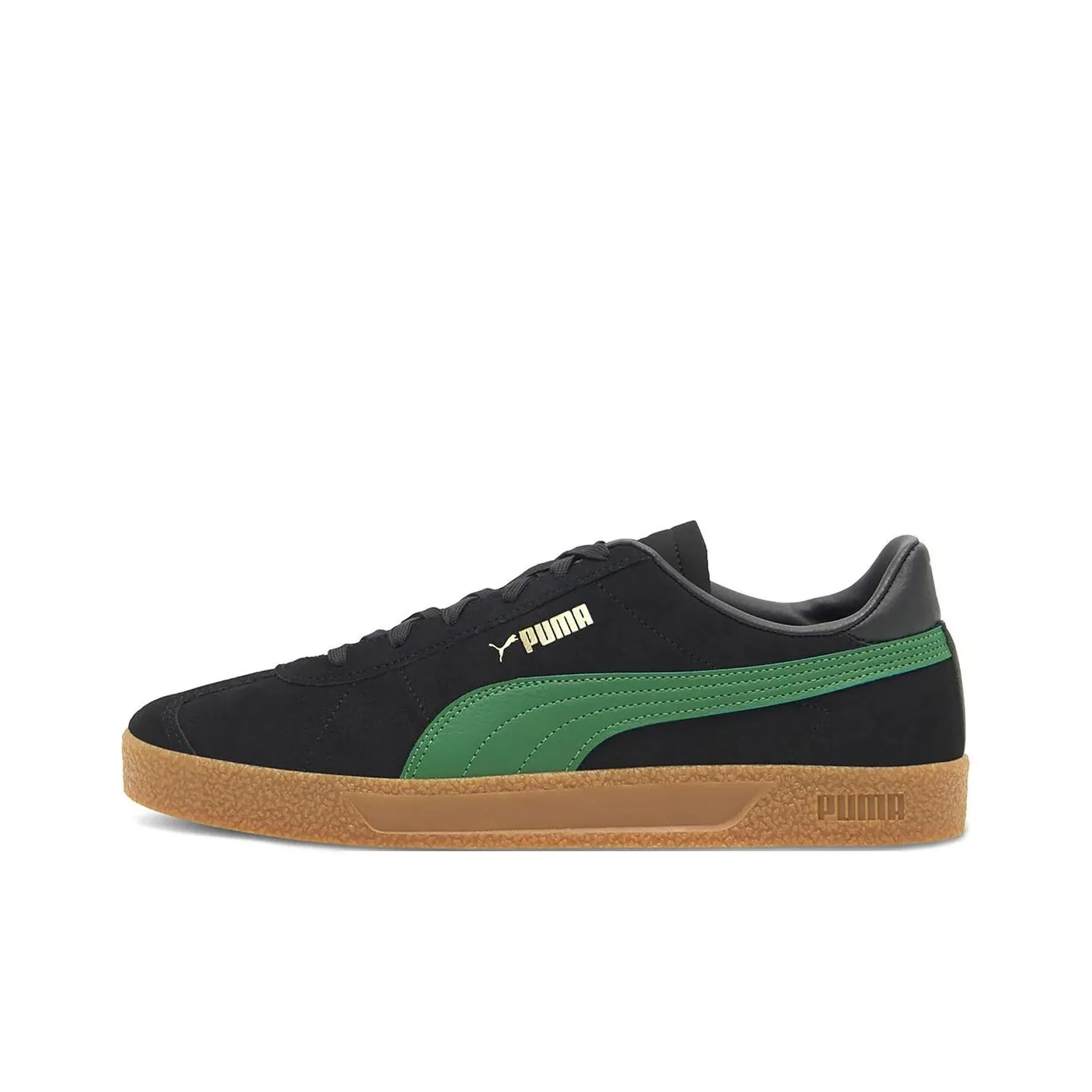 PUMA Club Low Топ Скейтборд Кроссовки Мужские Черные Зеленые