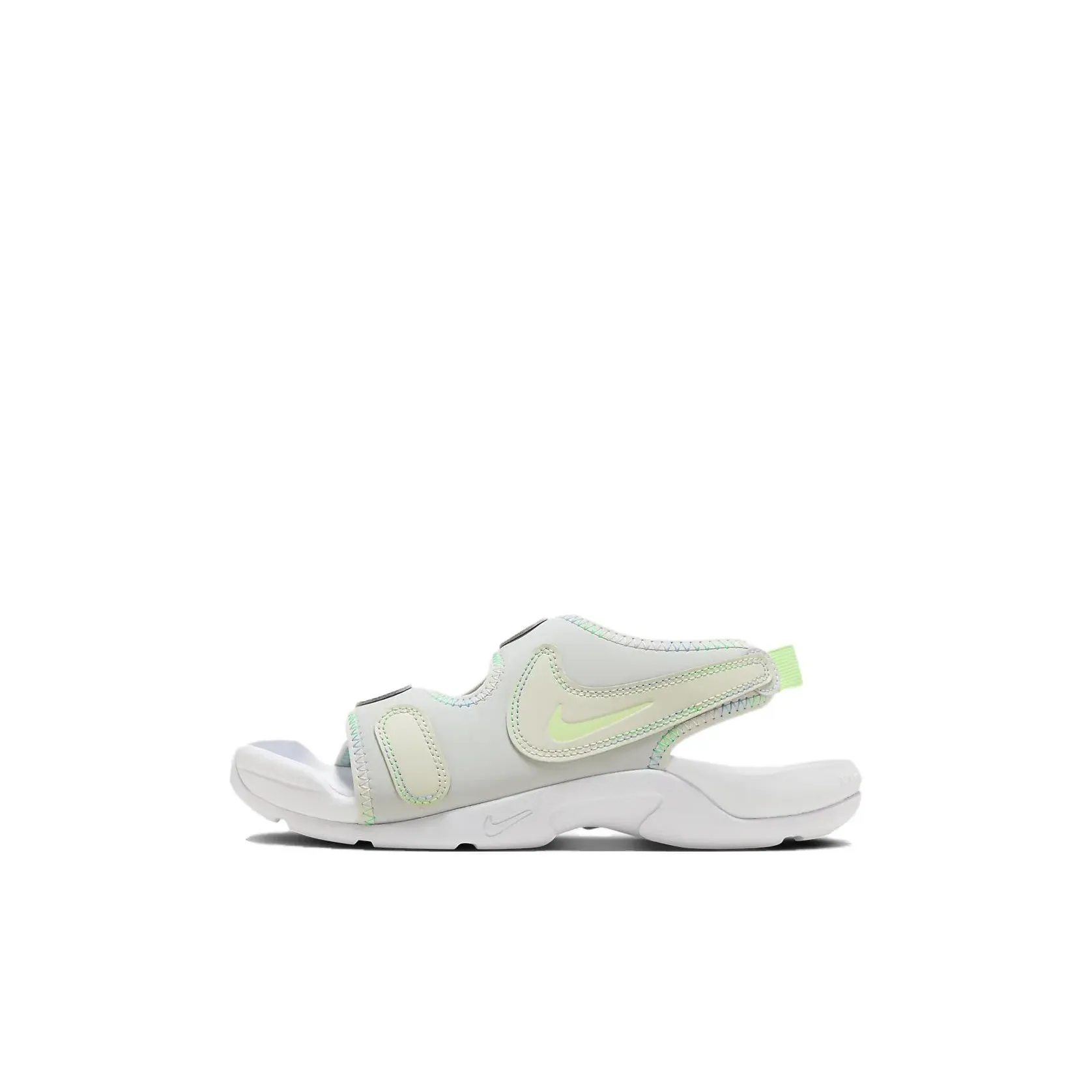 Nike Sunray Adjust 6 Slip-Resistant и Breathable Children's Sandals Gray White Green Baby Найк Sunray Adjust 6 Противоскользящие и Дышащие Детские Сандалии Серый Белый Зеленый Малыш