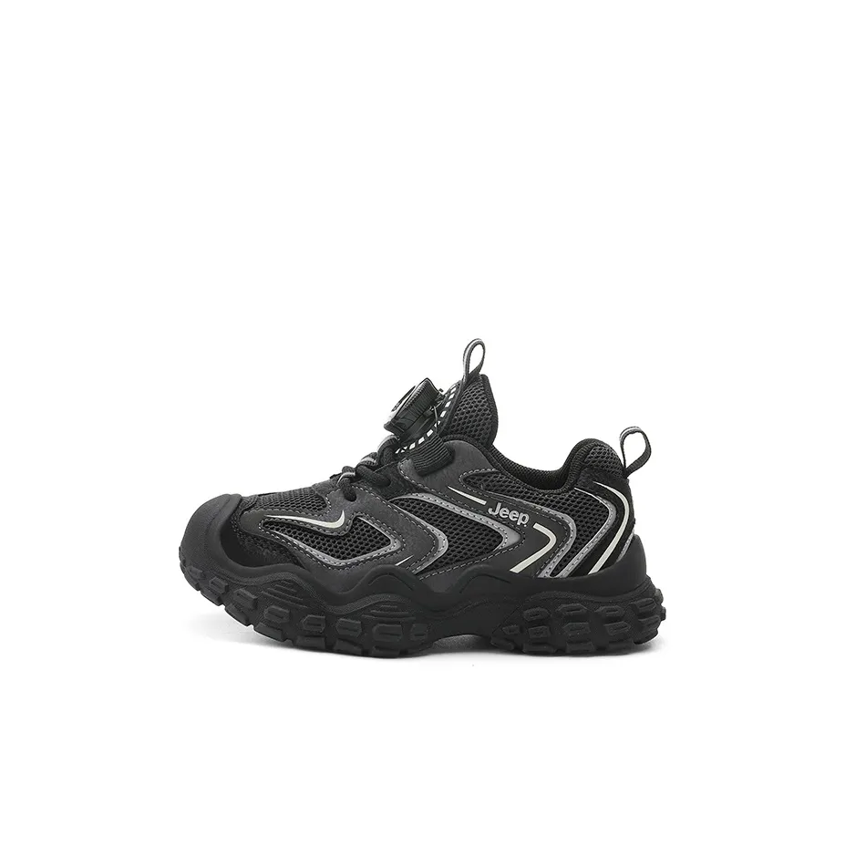 JEEP Устойчивые к истиранию низкие детские беговые кроссовки Star Diamond Серебряные детские