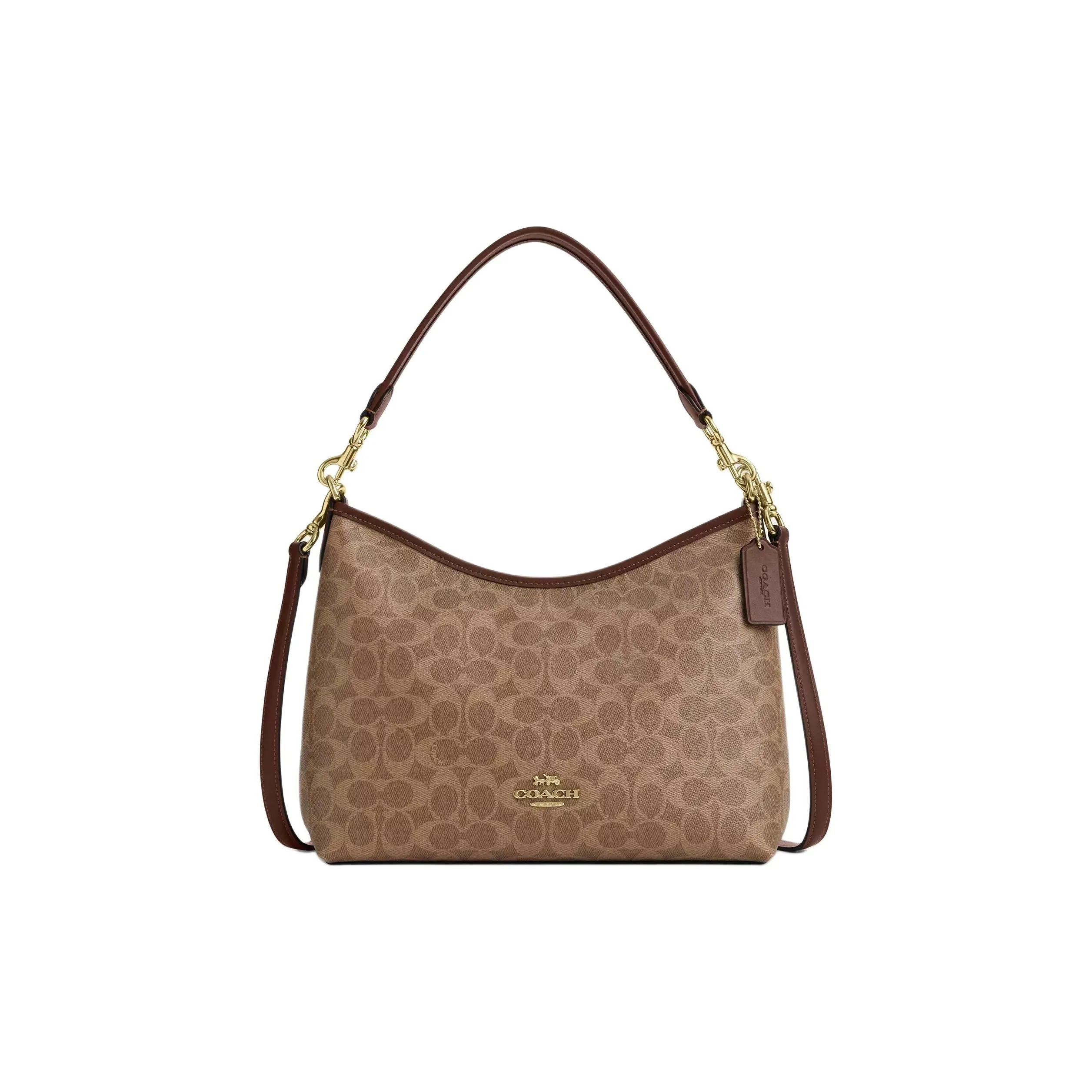COACH LAUREL Coated Canvas Shoulder Bag, Crossbody Bag, Handbag Tubas Women's Maple