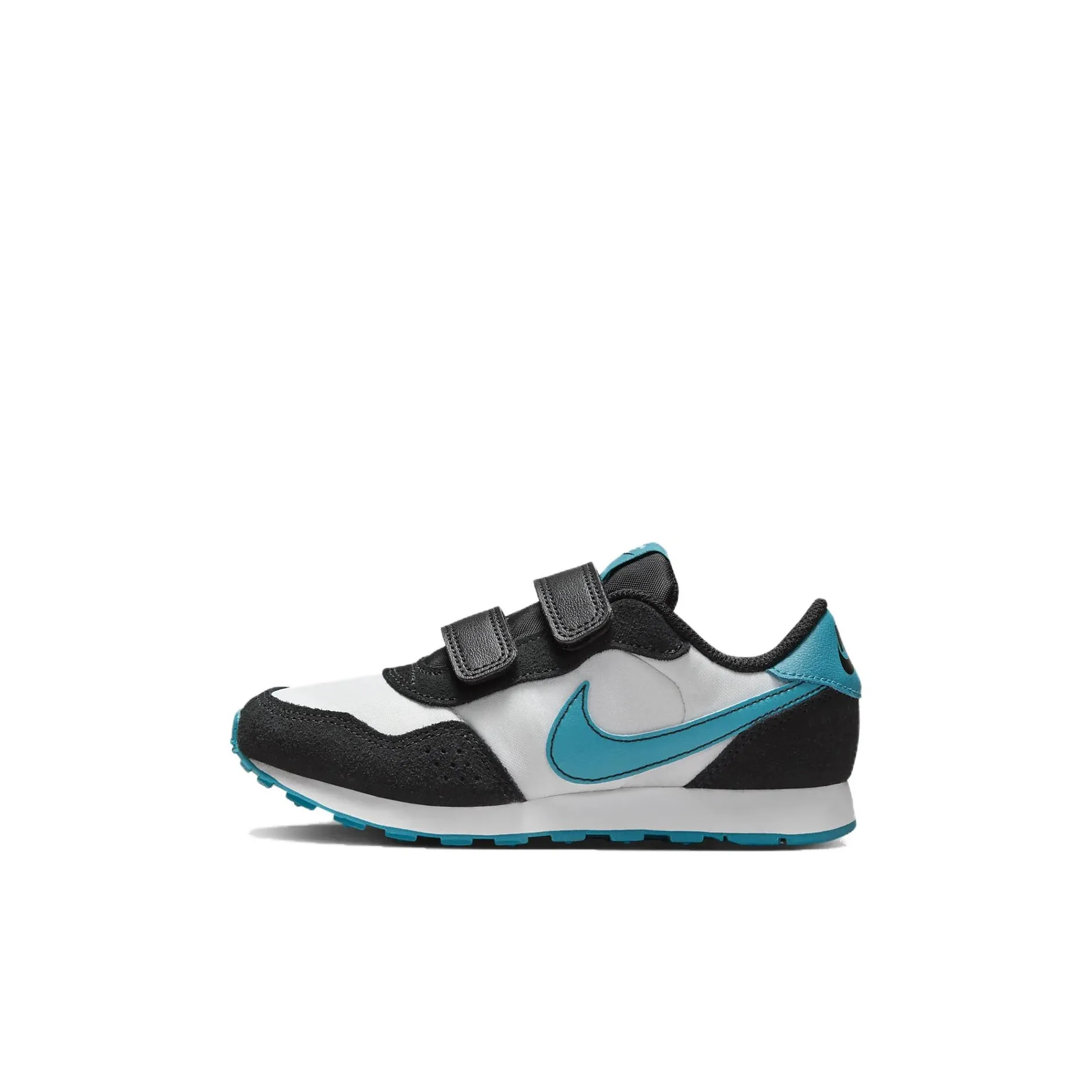 Nike MD Valiant Slip Resistant Abrasion Resistant Kids Lifestyle Shoes Белый Черный Синий Детский