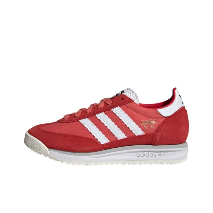 Adidas Originals SL 72 RS Anti Slip Wear Resistant Kids Lifestyle Shoes Red Teenagers