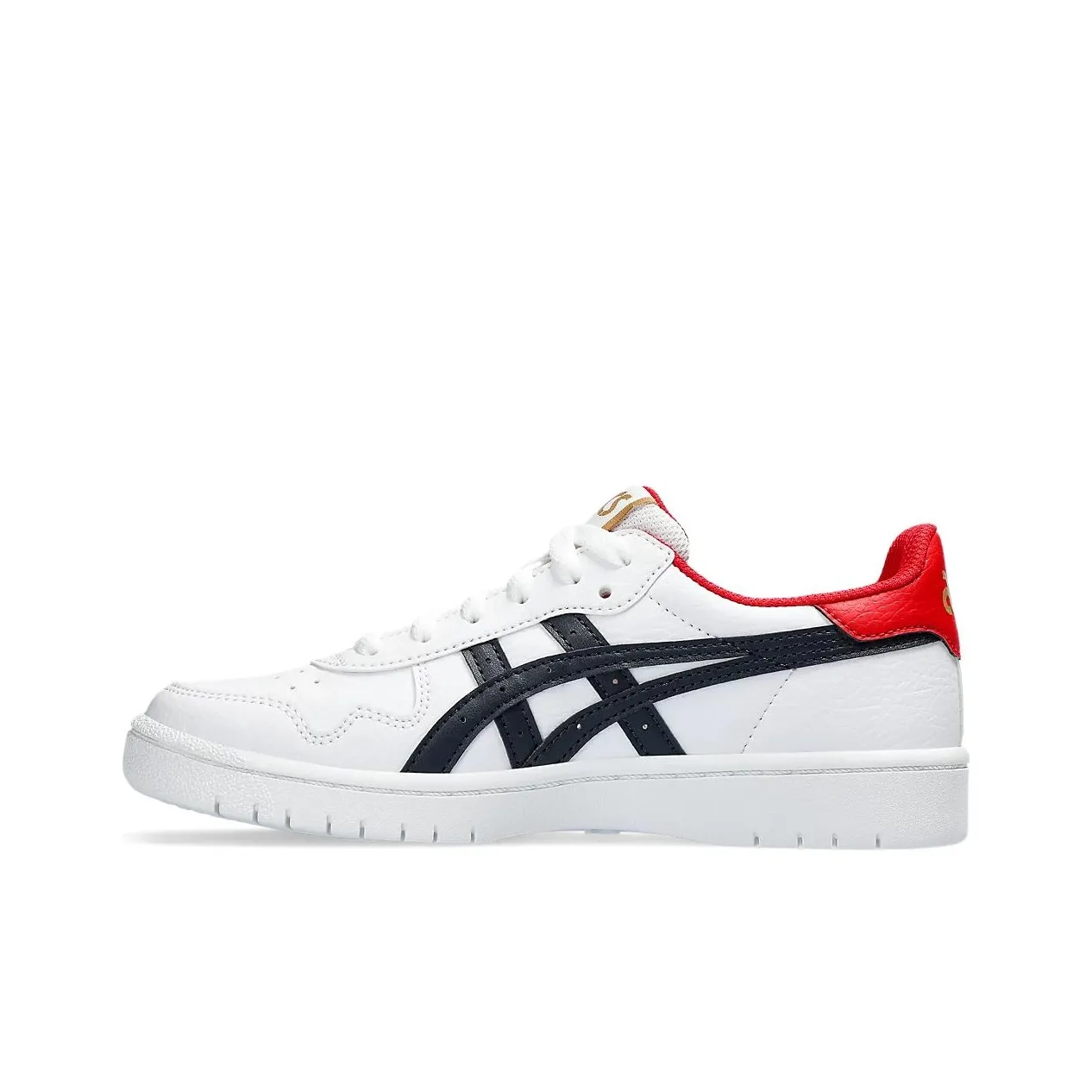 Asics JAPAN S Low Top Kids' Skateboarding Shoes White Red Teenagers