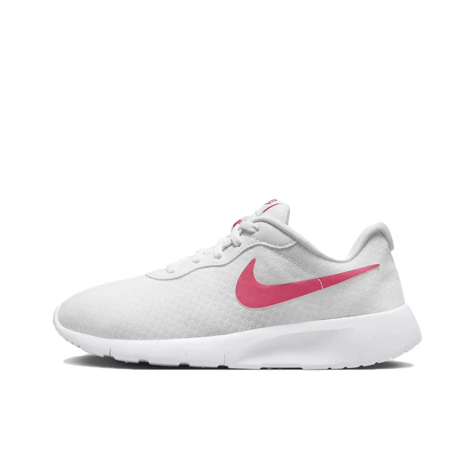 Nike Tanjun EasyOn Abrasion Resistant Slip Resistant Low Top Kids Lifestyle Shoes White Pink Teenagers