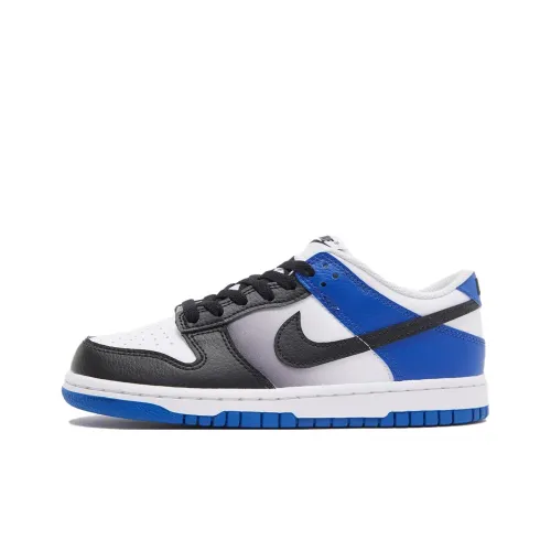 NIKE Dunk Детские Скейтбординги Низкие Кроссовки Синий Черный Унисекс