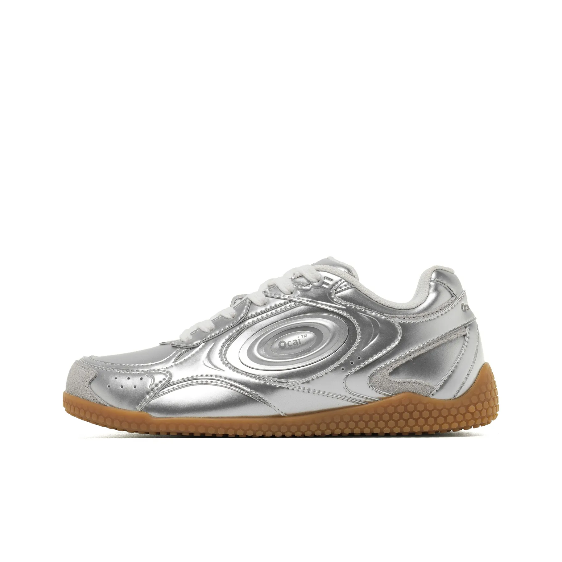 Ocai Anti Slip Wear Resistant Low Top Casual Shoes Women's Silver