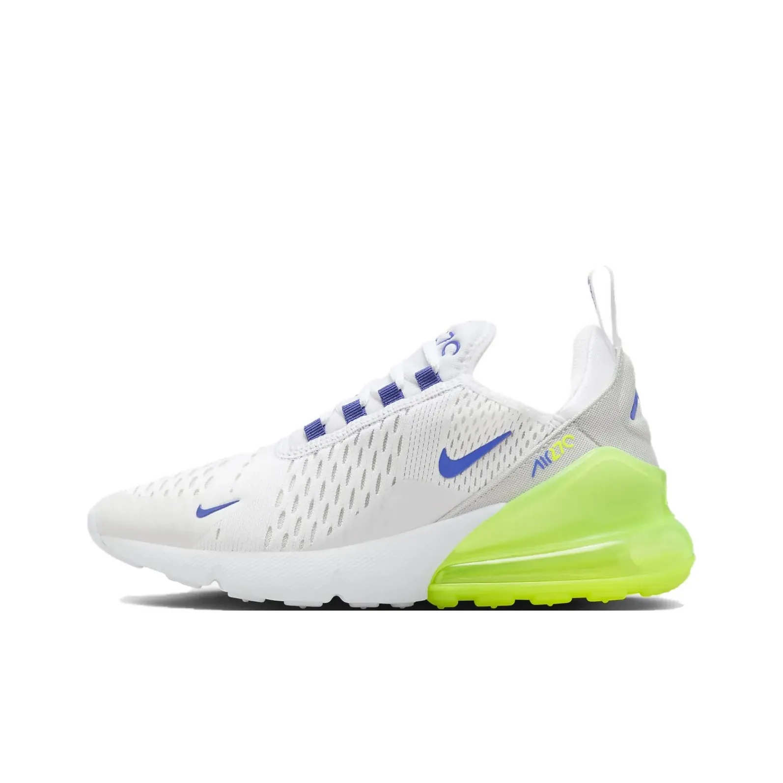 Nike Air Max 270 Kids Lifestyle Shoes White Green Teenagers