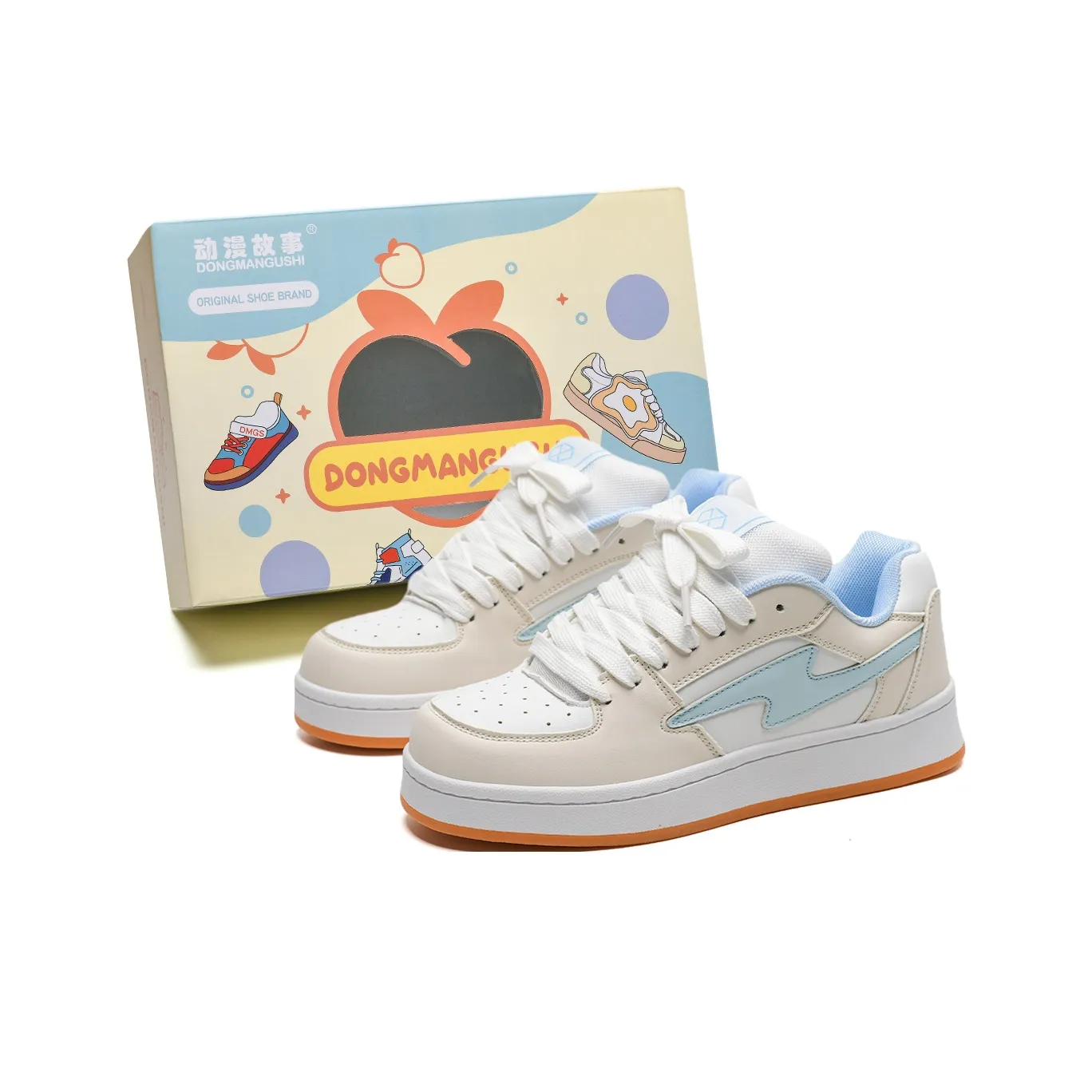 Anime Story Anti Slip And Wear Resistant Lightweight Low Top Skateboard Shoes Unisex