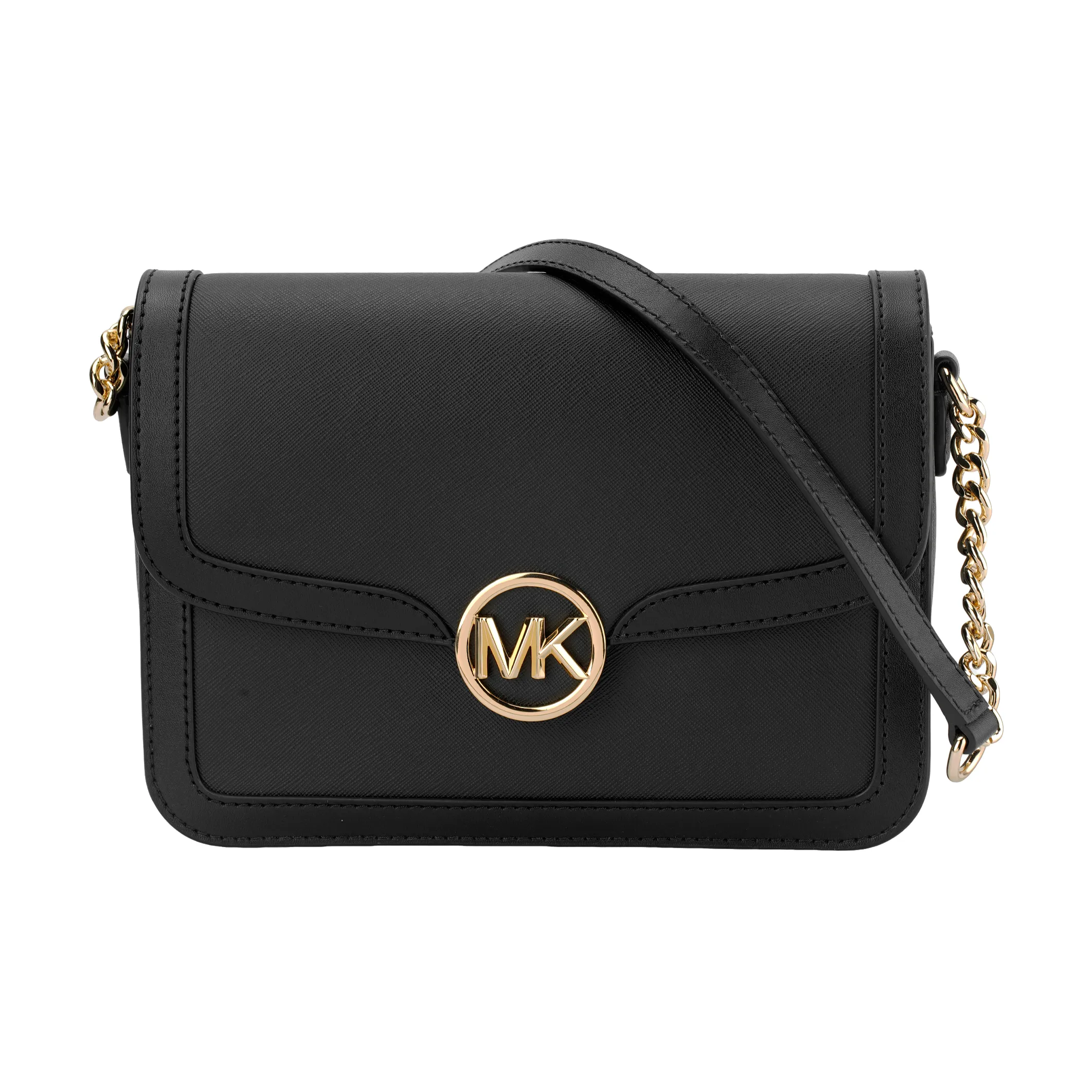 MICHAEL KORS Покрытый холст с полиэстером сумка через плечо плечевая сумка средняя женская черная