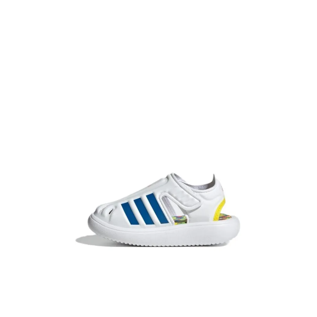 Adidas Water Sandal Low Топ Обувь для малышей Белый Синий Infant и Toddler