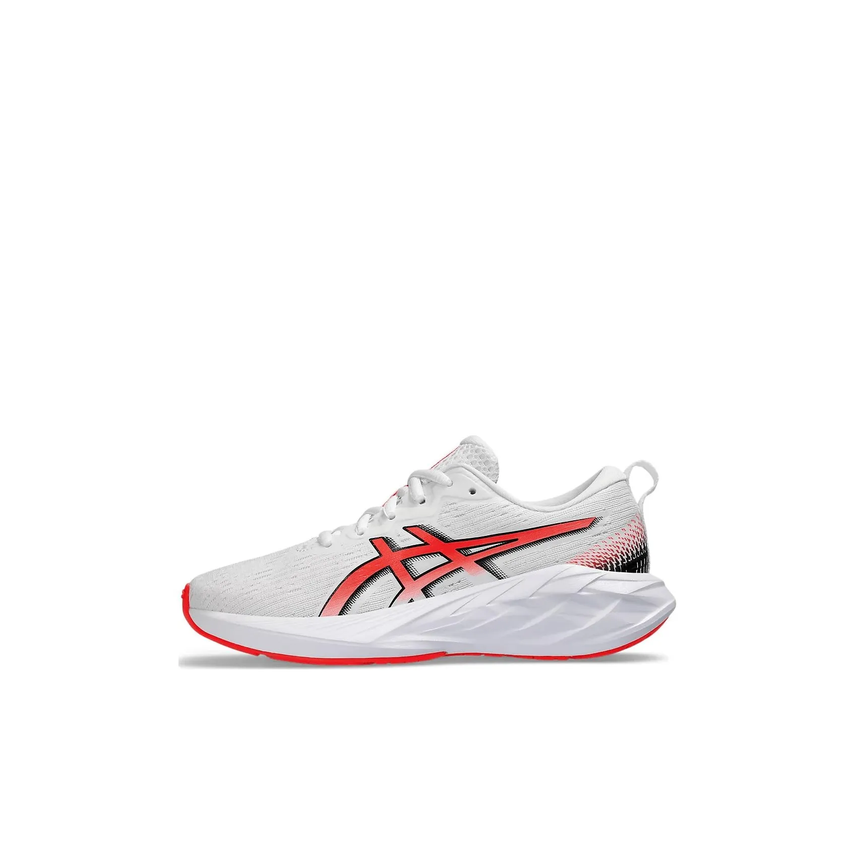 Asics Novablast 4 Rebound Support Breathable Low Top Детская беговая обувь Белый Красный Детский