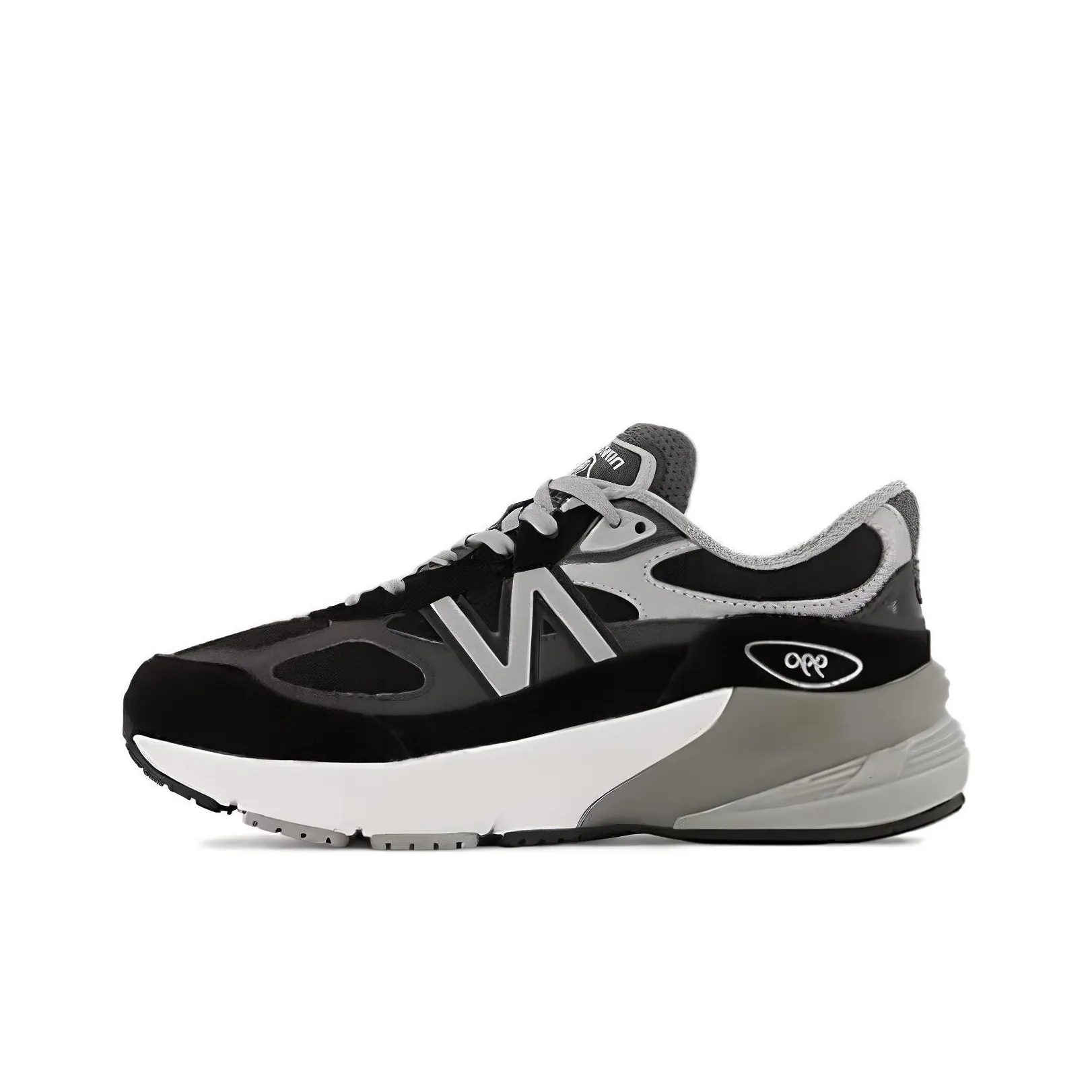 New Balance NB 990 V6 FuelCell Низкий Топ Детская Беговая Обувь Черный Серебряный Подростки