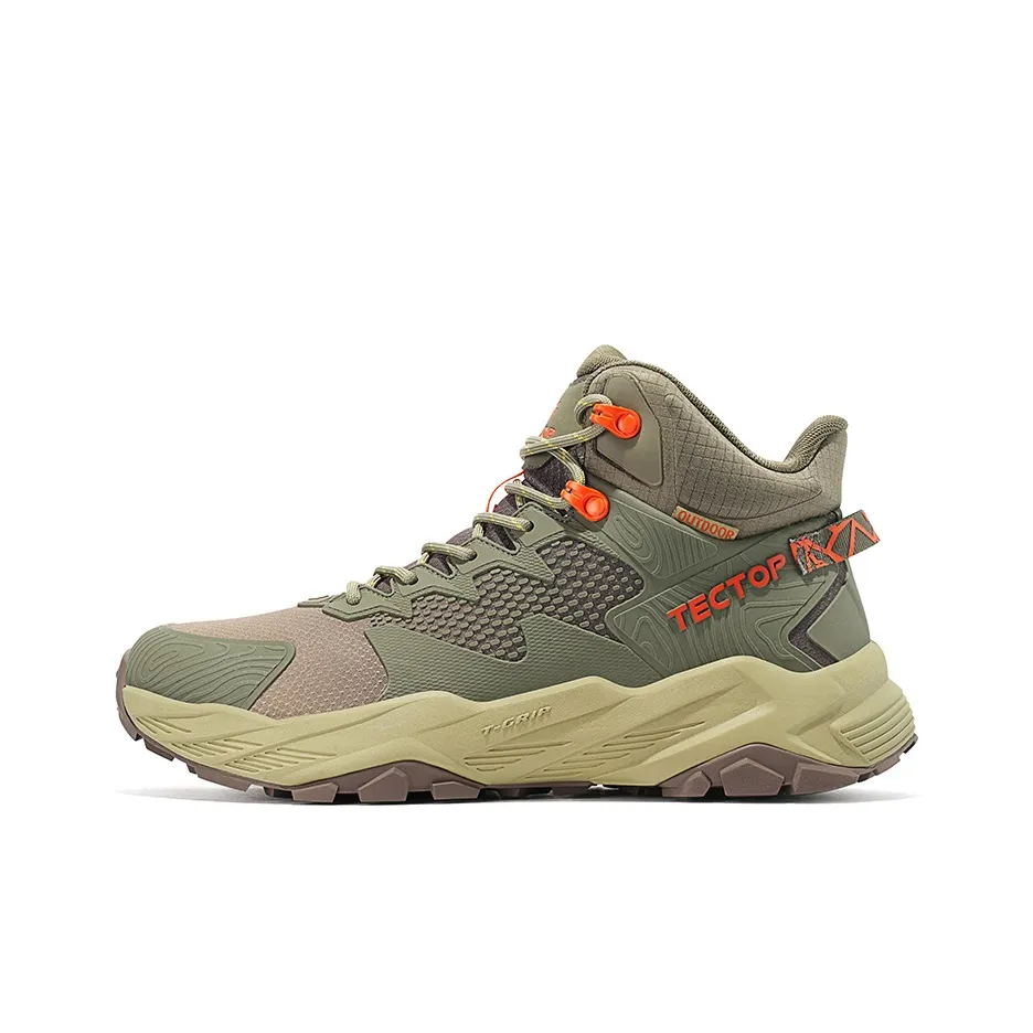 Tectop Slip-resistant Abrasion-resistant Breathable High-top Mountain Climbing Shoes Men's Тектоп противоскользящий устойчивый к истиранию дышащий высокий топ альпинистская обувь мужская