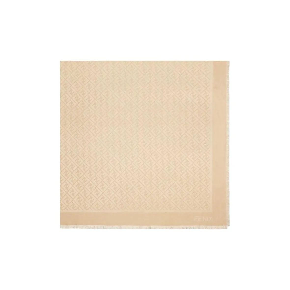 FENDI Organic Silk Shawls Women's Light Umber