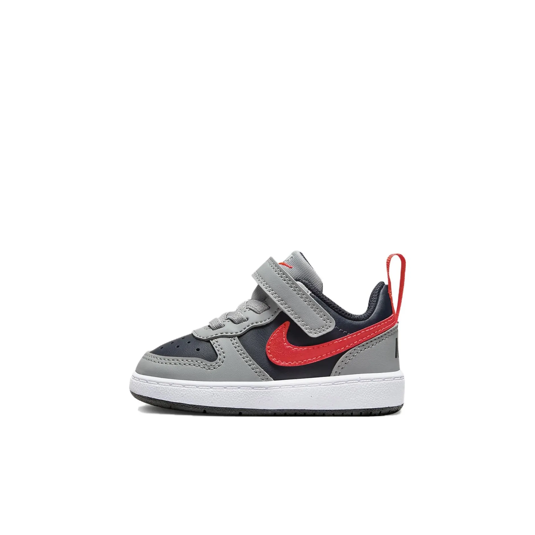 Nike Court Borough Устойчивая к истиранию Низкая Обувь для малышей Gray Infant и Toddler