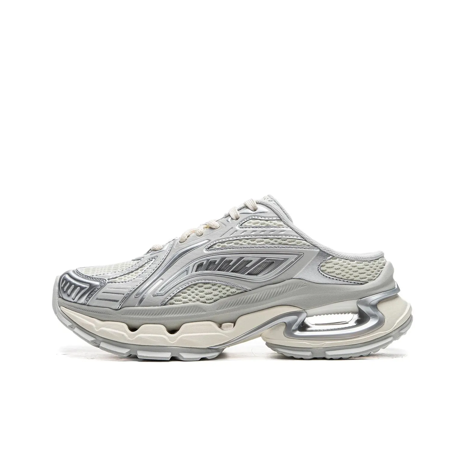 LINING Домашние тапочки Женские Серый Бежевый Серебряный