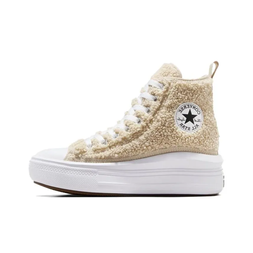 Converse Chuck Taylor All Star   Move Platform High GS 'Sherpa - Beach Stone'