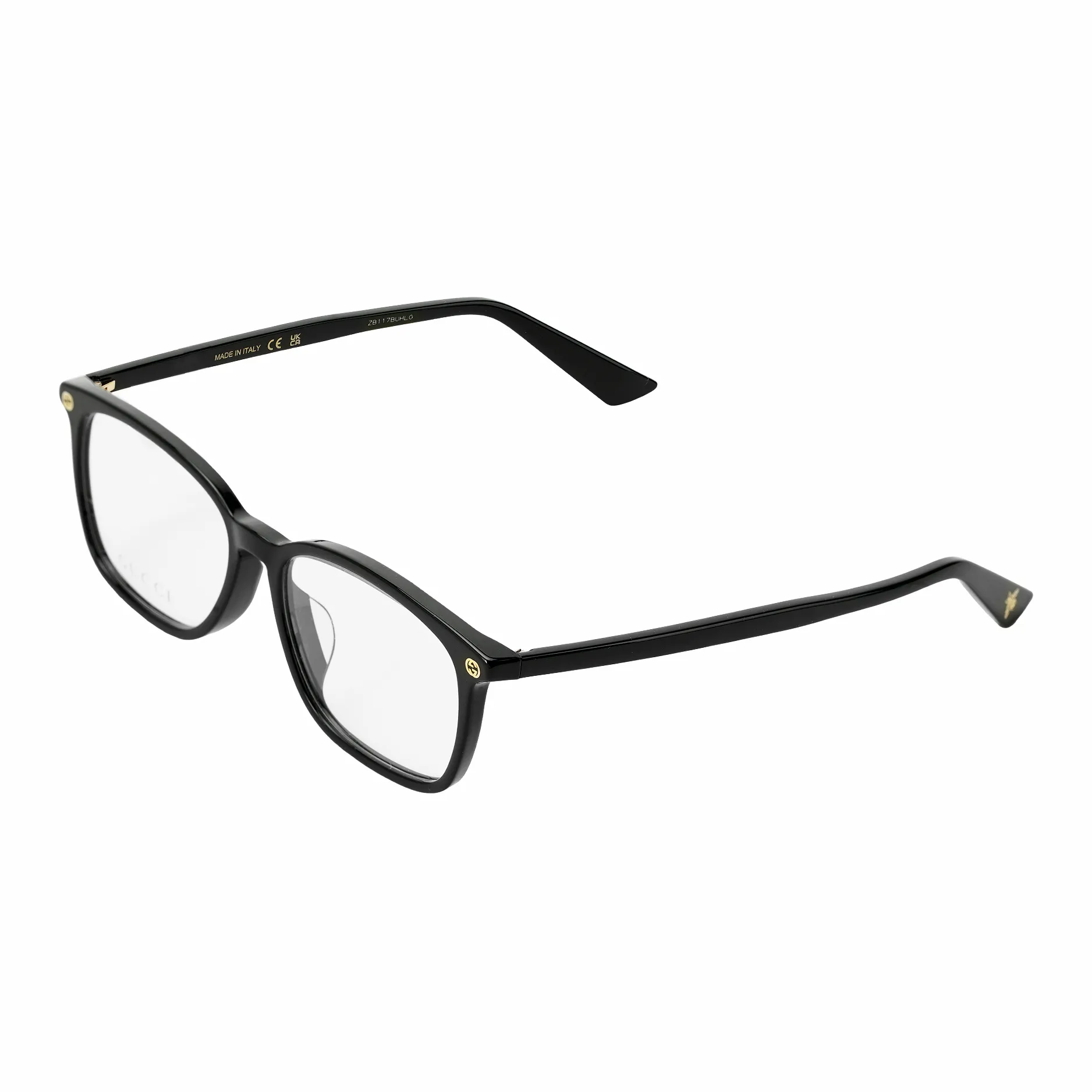 GUCCI Plate Frame Square Eyeglass Frames Unisex