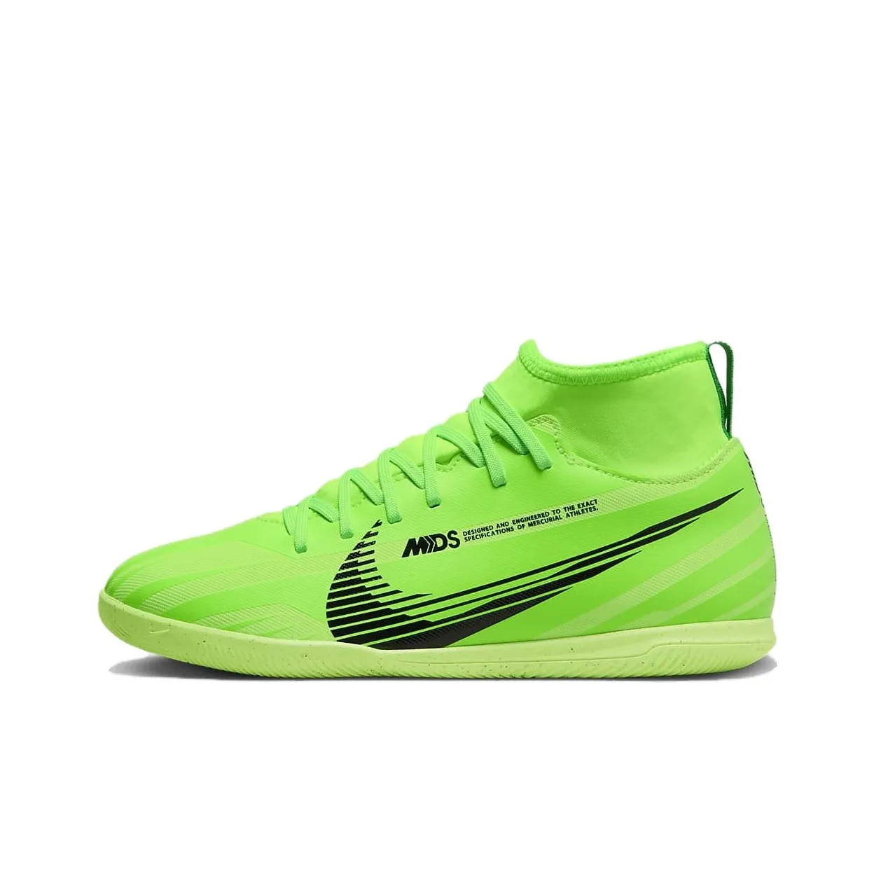 Nike Jr Superfly 9 Club MDS IC Устойчивый к абразиву Дышащие Высокие Детские Футбольные Бутсы Зеленые