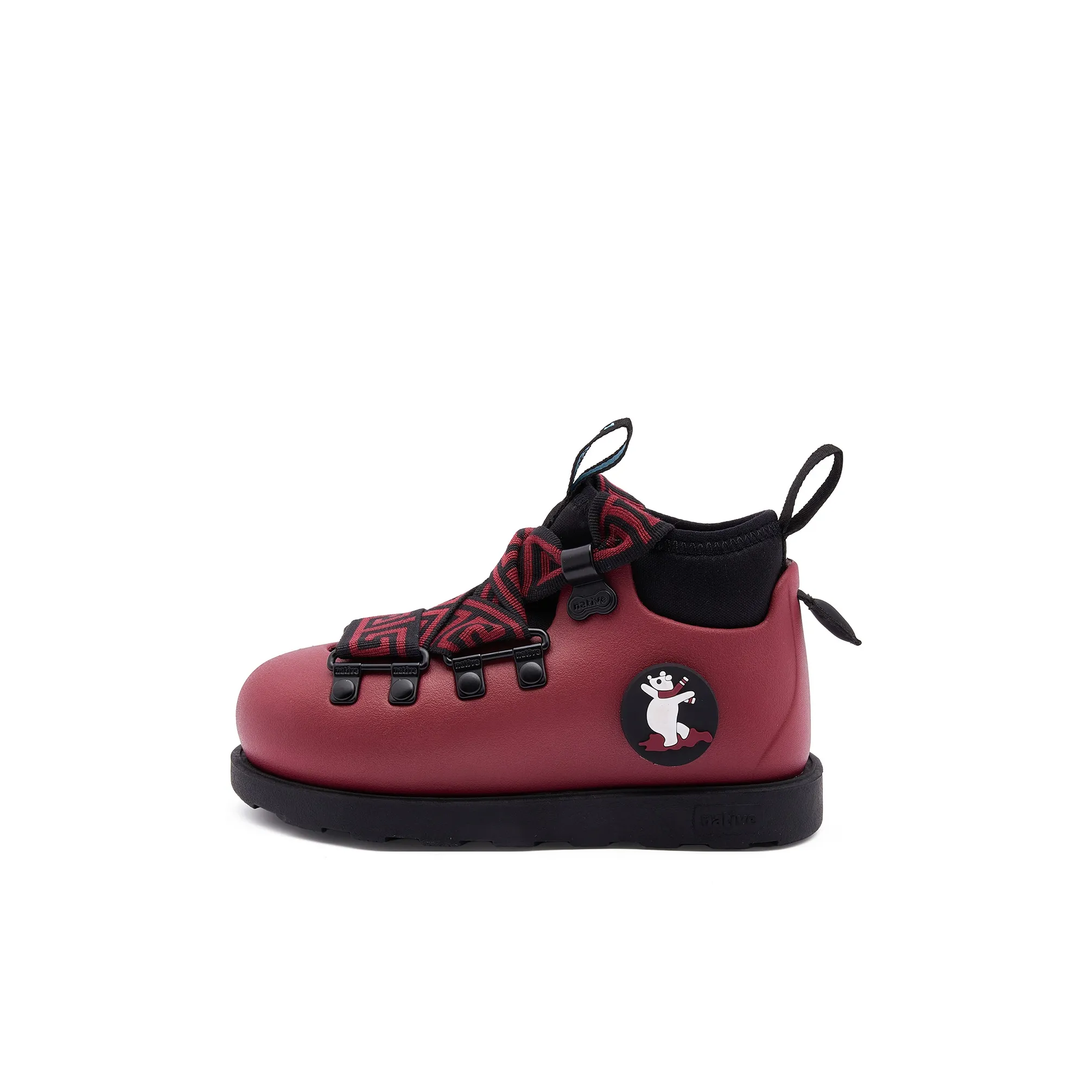 Native Shoes Fitzsimmons 3,0 Рождество Новогодний Коллекция Водонепроницаемый Европейский Сумка Ботинки Low Cut Детские ботинки Красный Детский