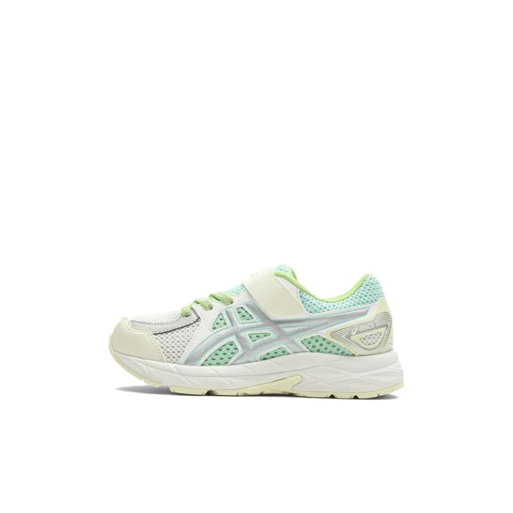 Asics Амортизация и Дышащий Низкий Топ Детская Беговая Обувь Бежево-Зеленый Children Возраст 3-7 Лет