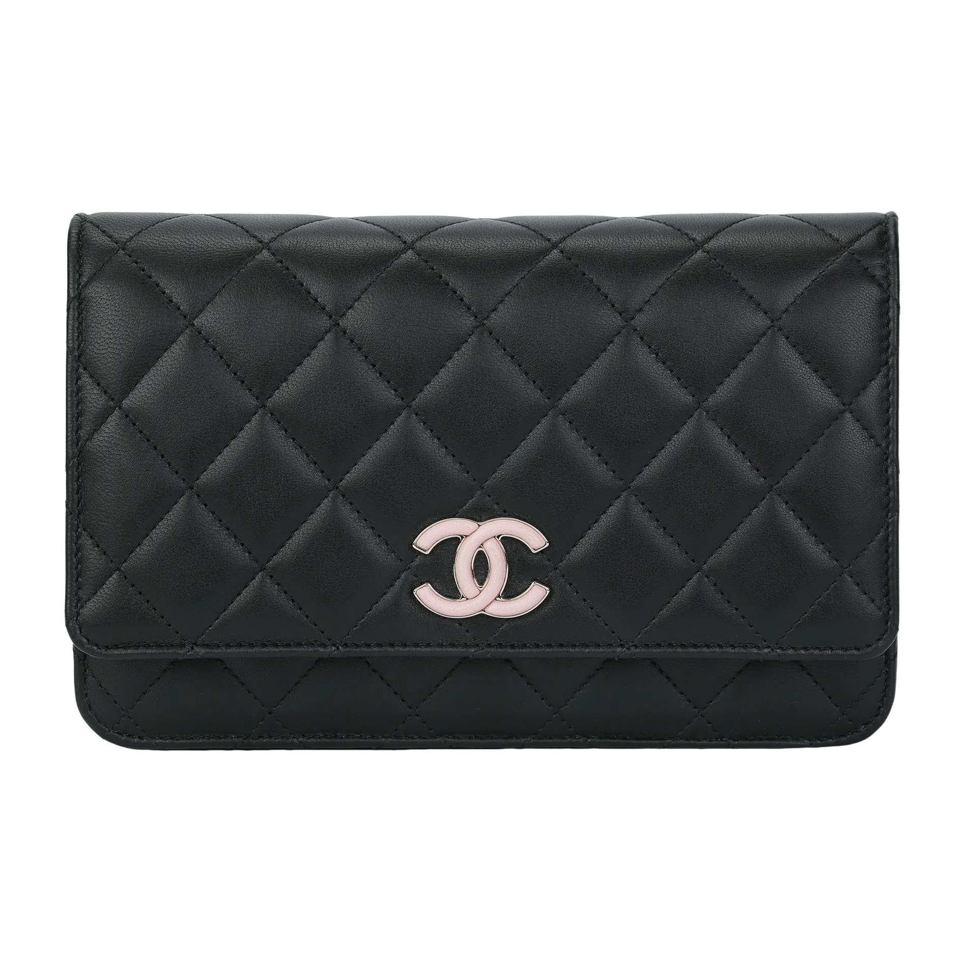 CHANEL WOC Sheepskin Combo Bag, Shoulder Bag, Crossbody Bag Women's Black