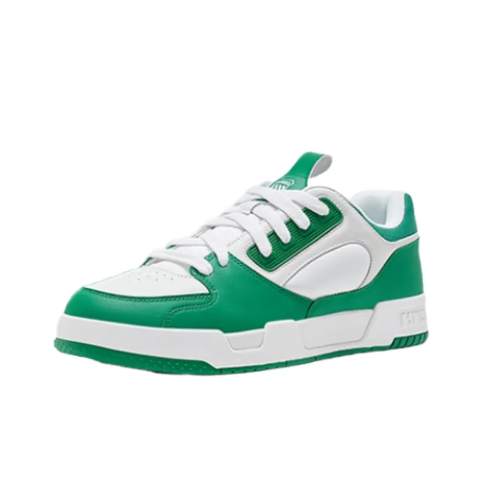 KSWISS Grancourt Slip-Resistant Abrasion-Resistant Low-Top Skateboard Shoes Men's Green KSWISS Grancourt Противоскользящие Устойчивые к Износу Низкие Кеды для Скейтбординга Мужские Зеленые