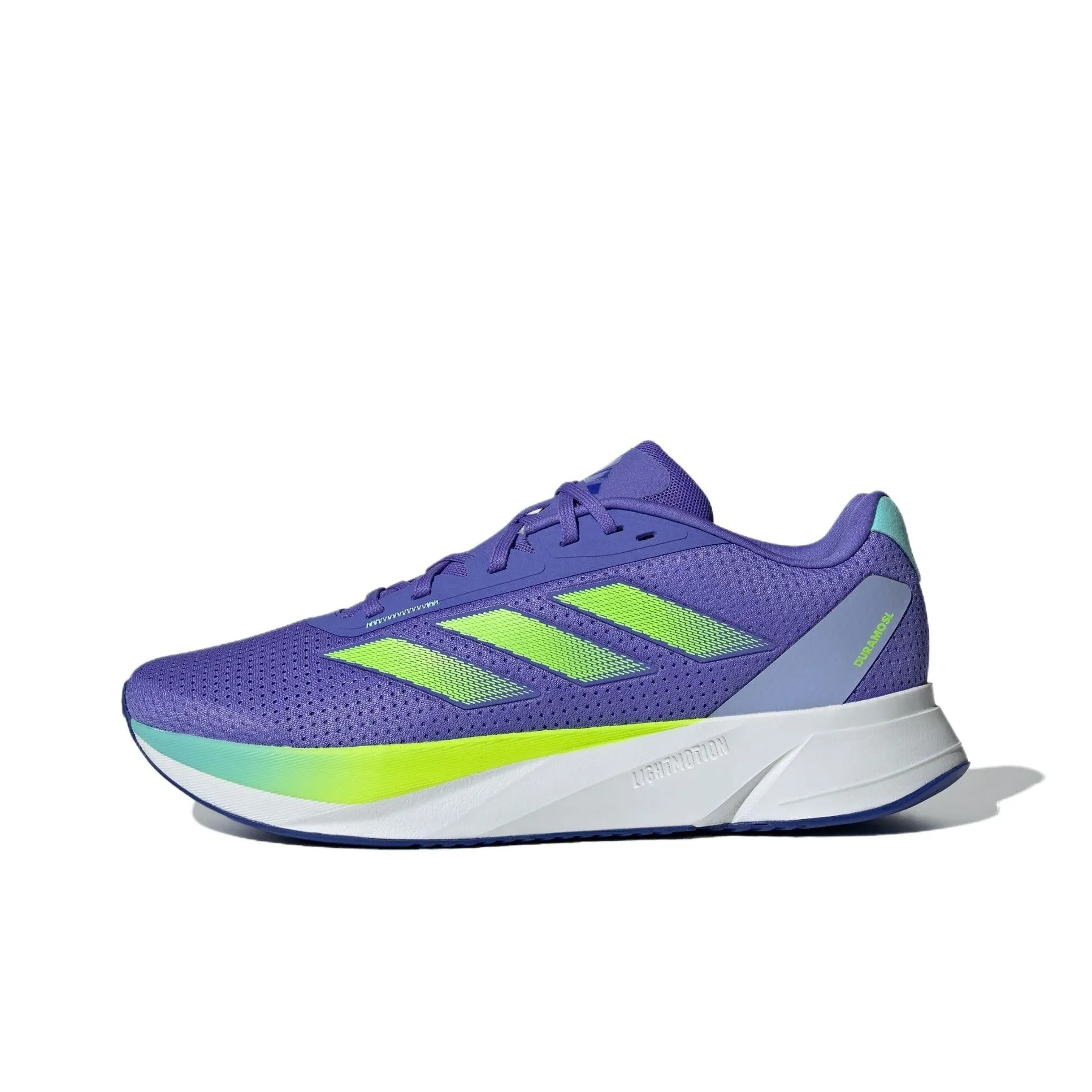 Adidas Duramo Sl Slip-resistant Abrasion-resistant Low-top Беговые кроссовки Мужские Синий Фиолетовый