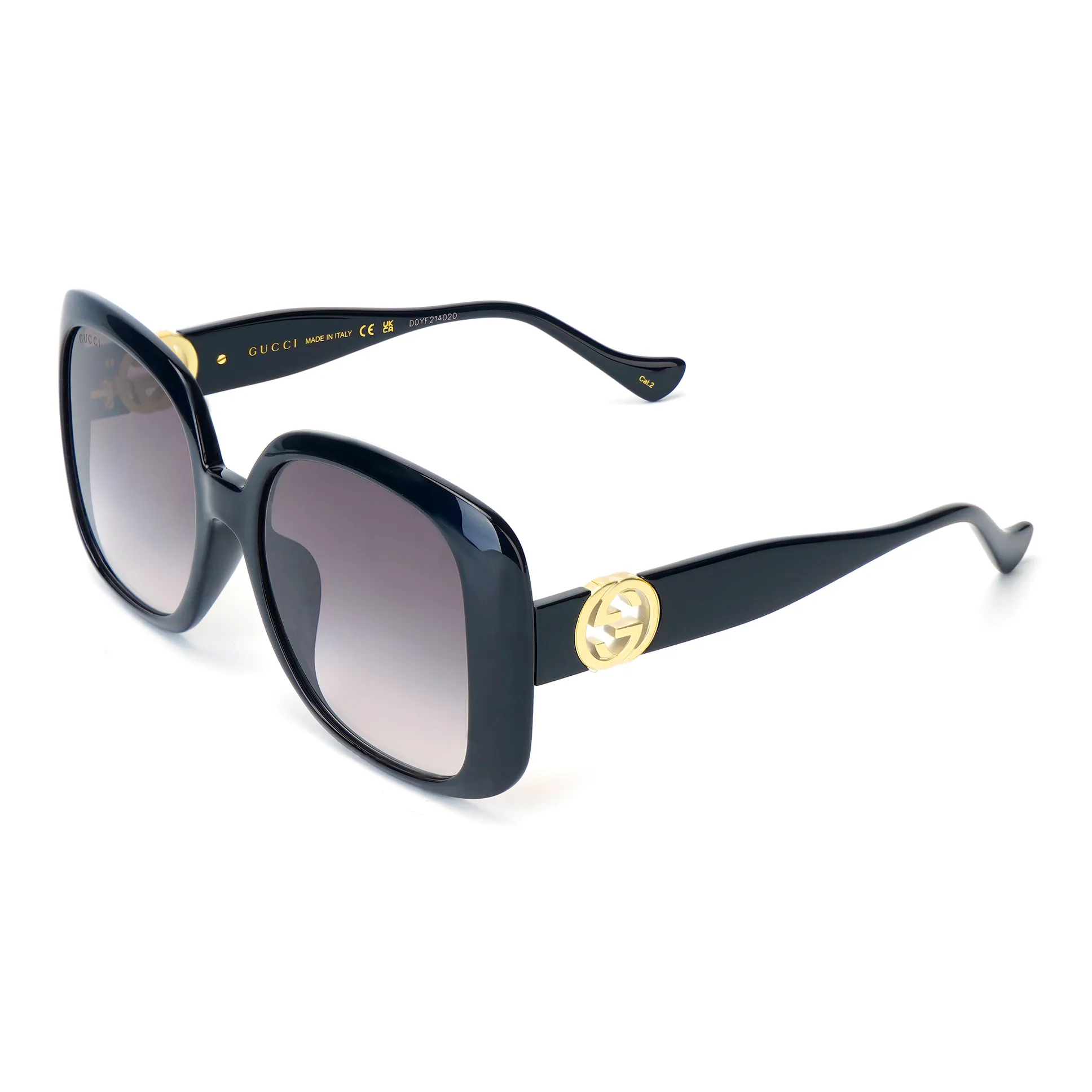 GUCCI Plate Frame Square Sunglasses Men's
