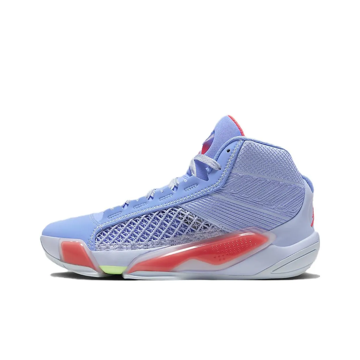 Jordan Air Джордан 38 Устойчивые к истиранию Высокие Детские Баскетбольные Кроссовки Синий Красный