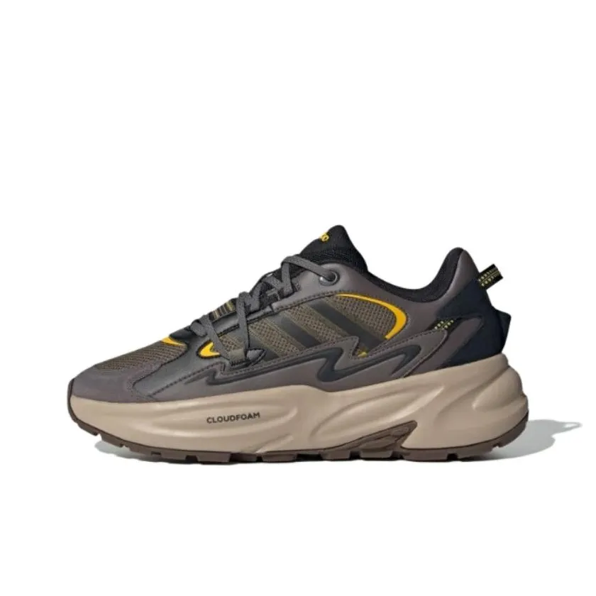 Adidas Ozwave Slip Resistant Abrasion Resistant Низкий Топ Casual Унисекс Угольный Серый