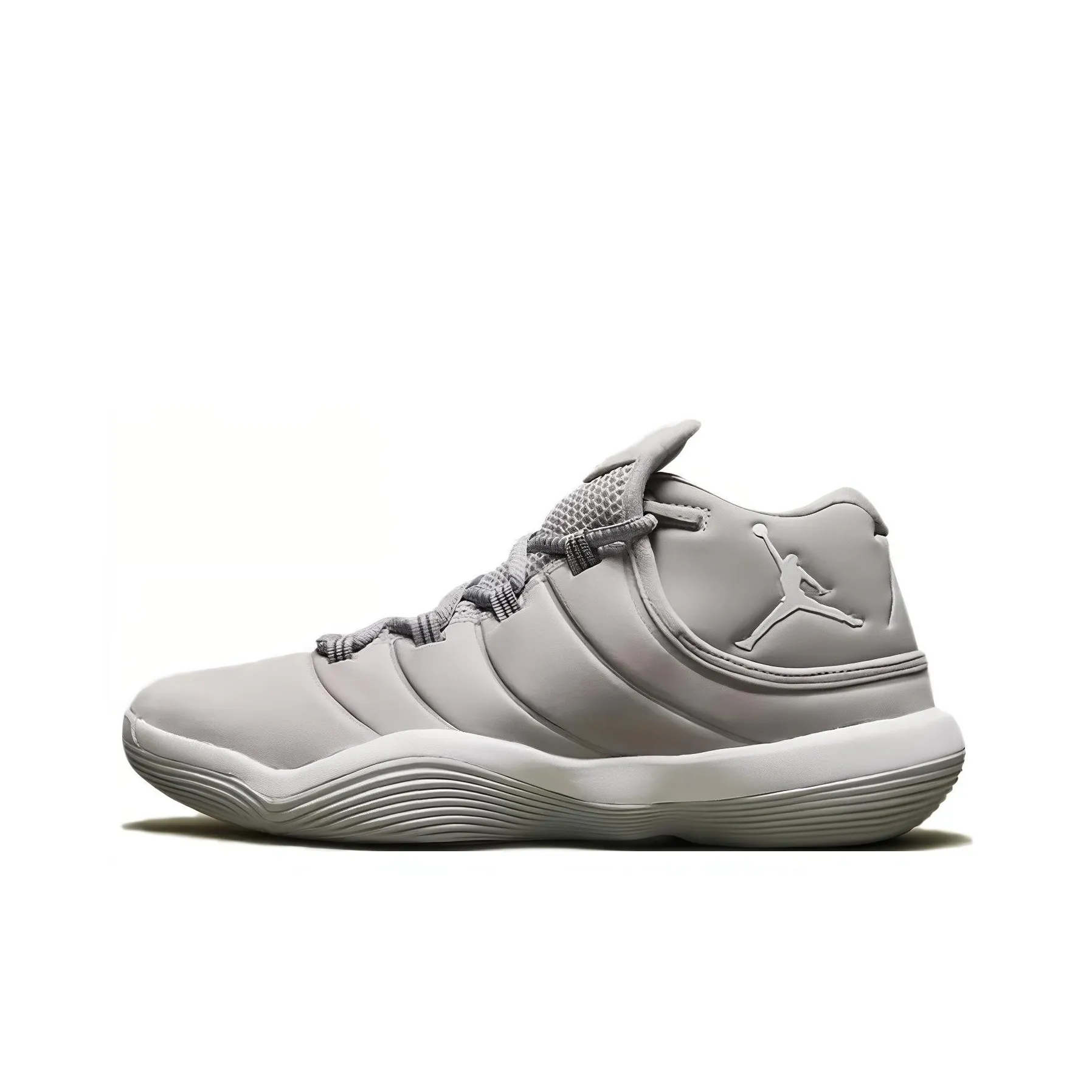 Jordan Super.Fly 2017 Cushioning And Breathable Mid Top Children's Basketball Shoes Gray