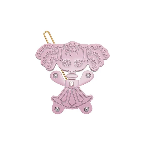 ALEXANDRE DE PARIS Mini Robot Pink Hair Clip Hair Accessory Headpiece Women's