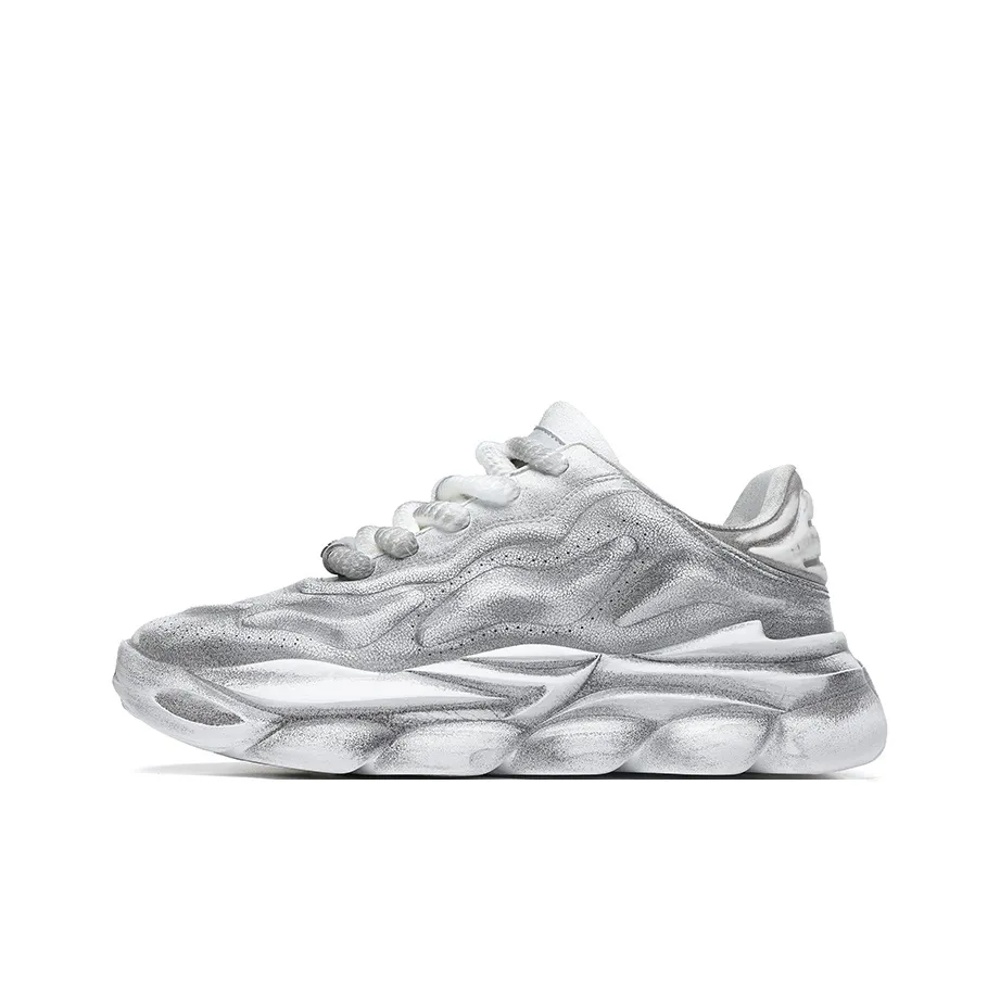 CEKOOM Cushioning, Slip Resistant, Abrasion Resistant, Breathable, Balance Low Top Chunky Sneakers Men's