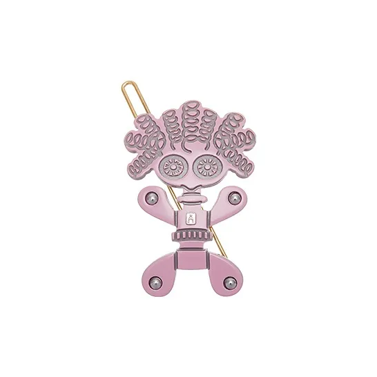 ALEXANDRE DE PARIS Mini Robot Cute Edge Clips Hair Accessory Headpiece Women's