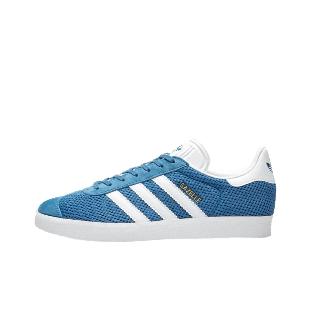 Adidas Originals GAZELLE Low Top Skateboard Shoes Men's Blue White