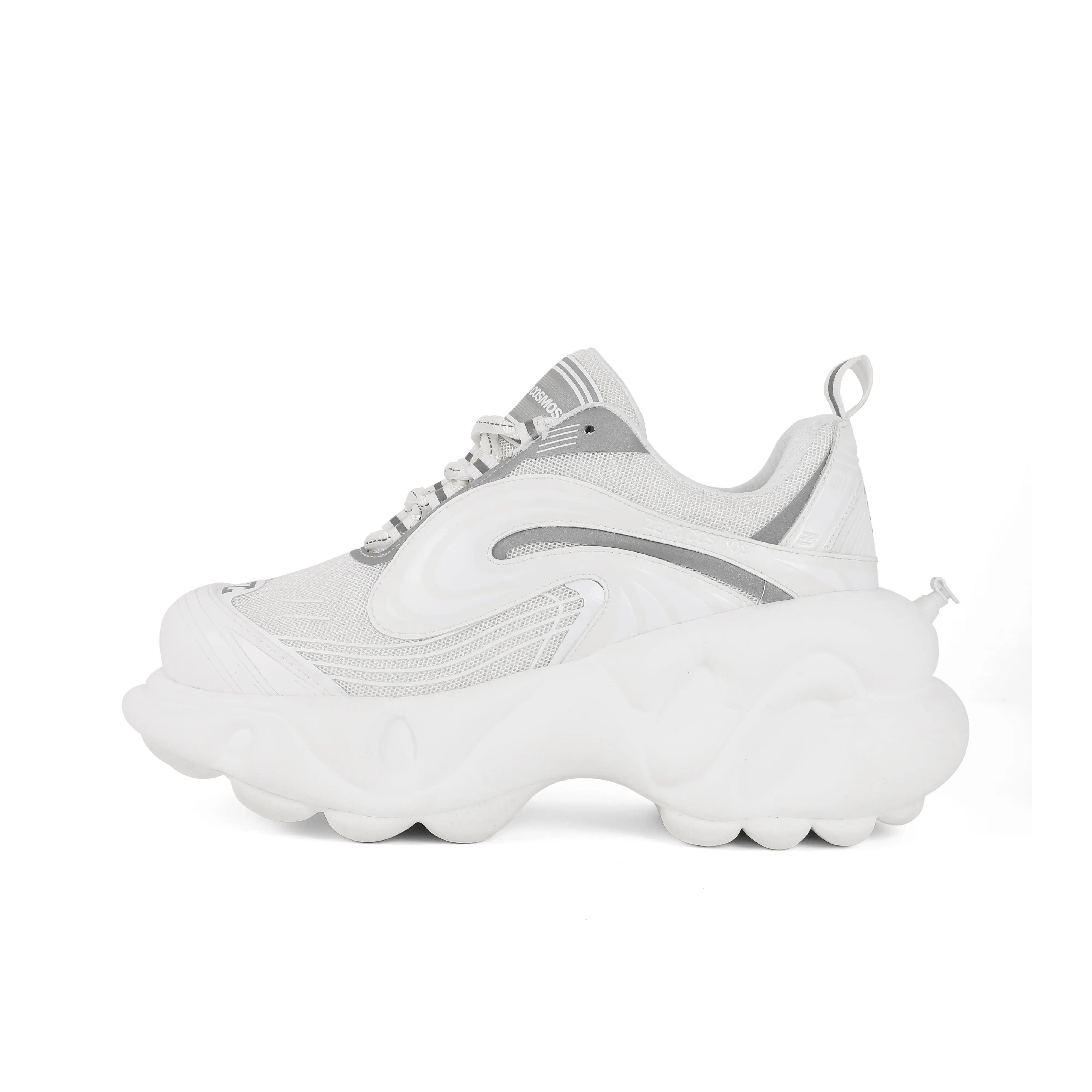 ZERO COSMOS Cushioning Low Top Chunky Sneakers Unisex White