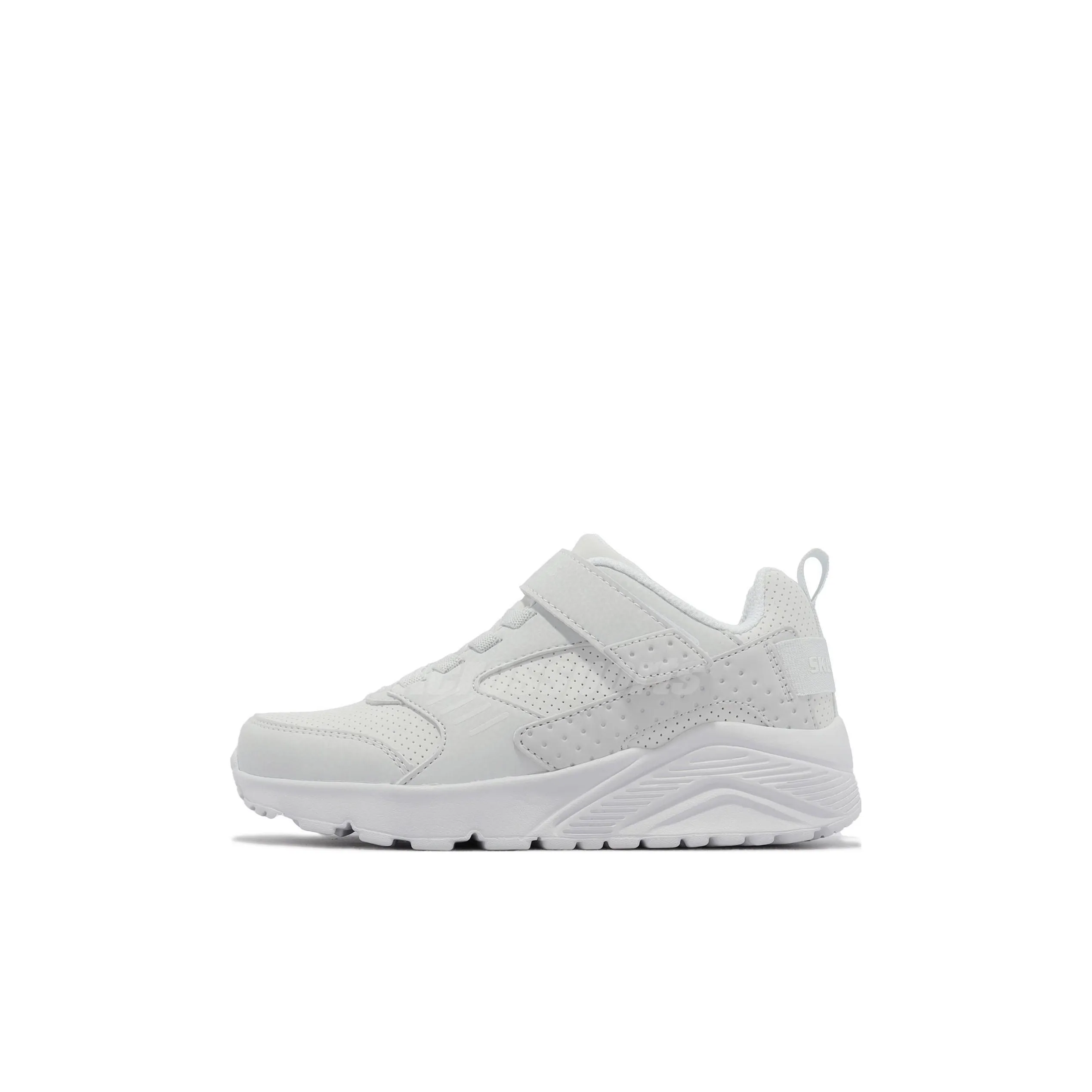 Skechers Uno Lite Durable Breathable Low Top Kids Lifestyle Shoes White Kids'