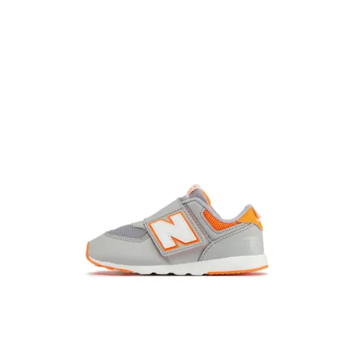 New Balance NB 574 SERIES Детская обувь, низкие кеды, серо-оранжевые