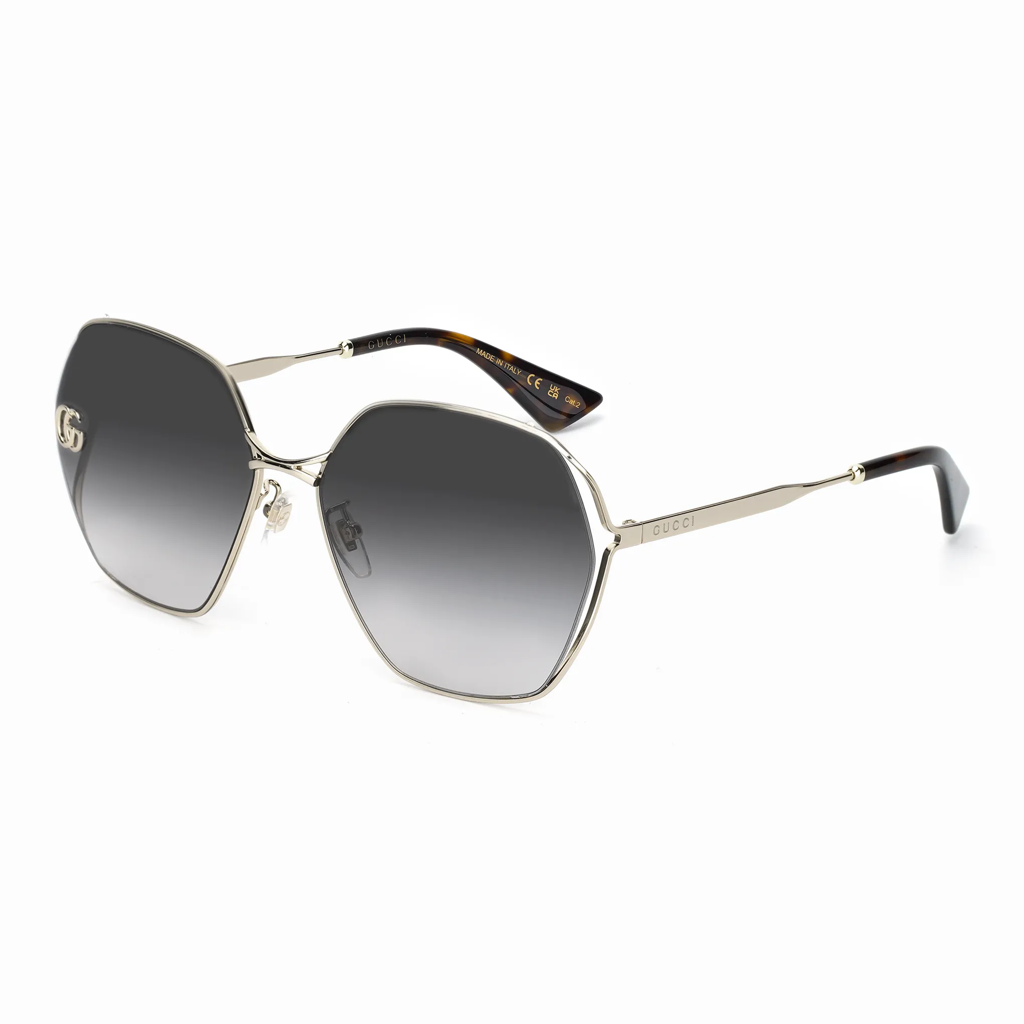 GUCCI Double G Oversized frame Sunglasses