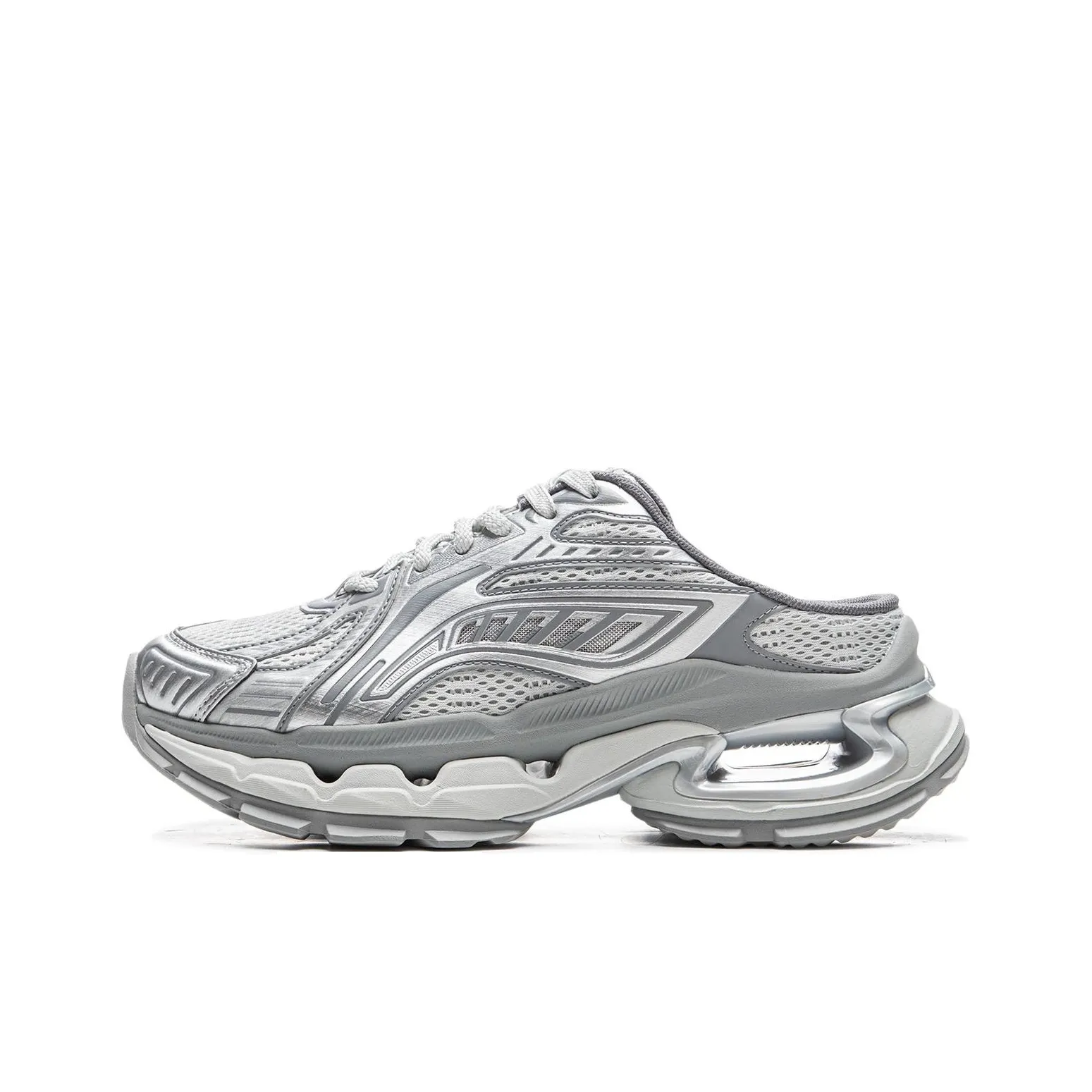 LINING Домашние тапочки Женские Серебряные Серые