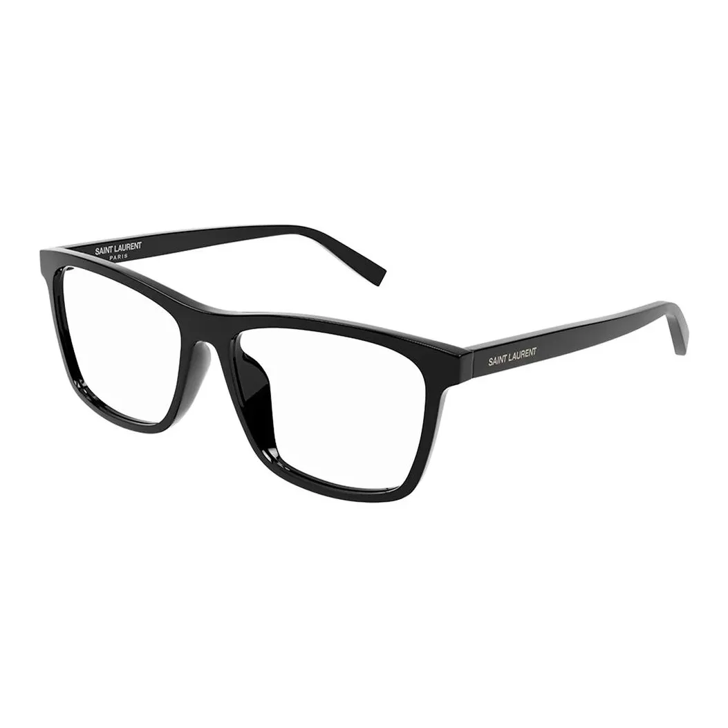 SAINT LAURENT Ацетат Прямоугольные Оправы для Очков Мужские Черные