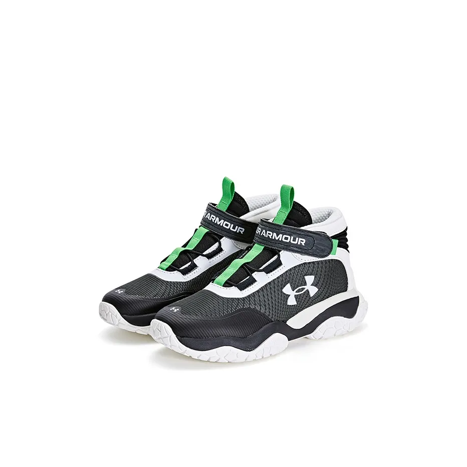 Under Armour MID Беговые кроссовки Топ Черный Белый Серый Детский