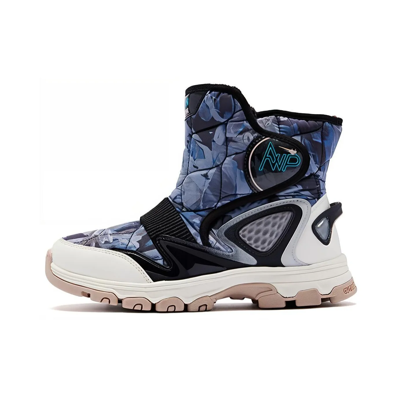 QIAODAN Амортизация Износостойкие Crew Детские ботинки Черный Бежевый Подростки