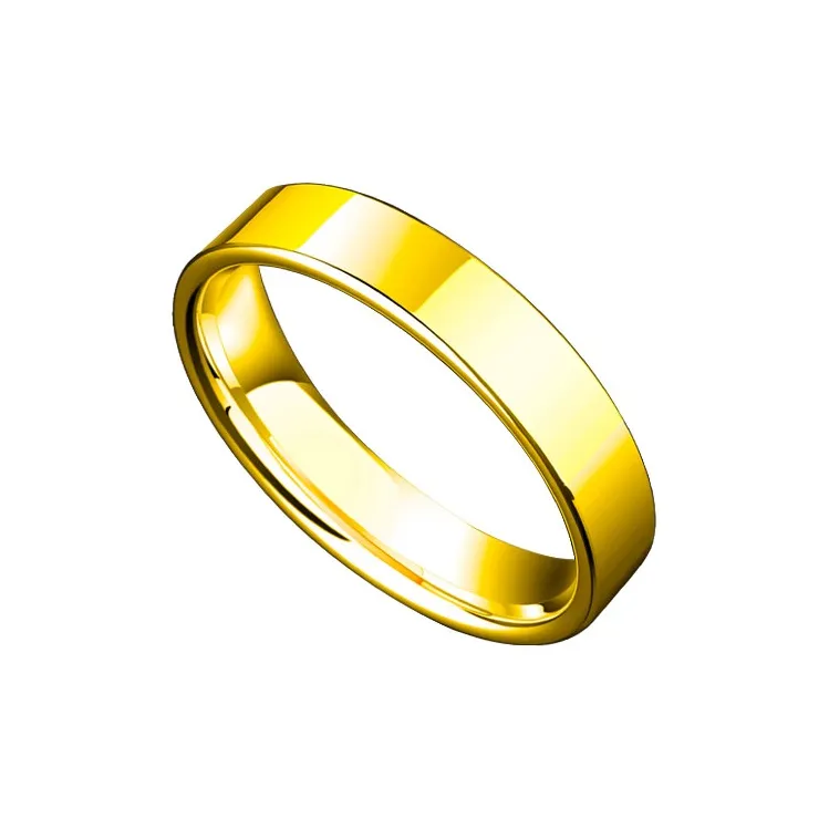 Saya Тунгстен Золото Кольца Унисекс